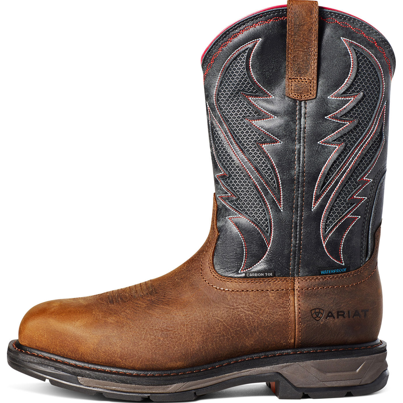 Ariat WorkHog XT VentTEK Men's 11-inch Carbon Toe Waterproof Western Work Boot - profile