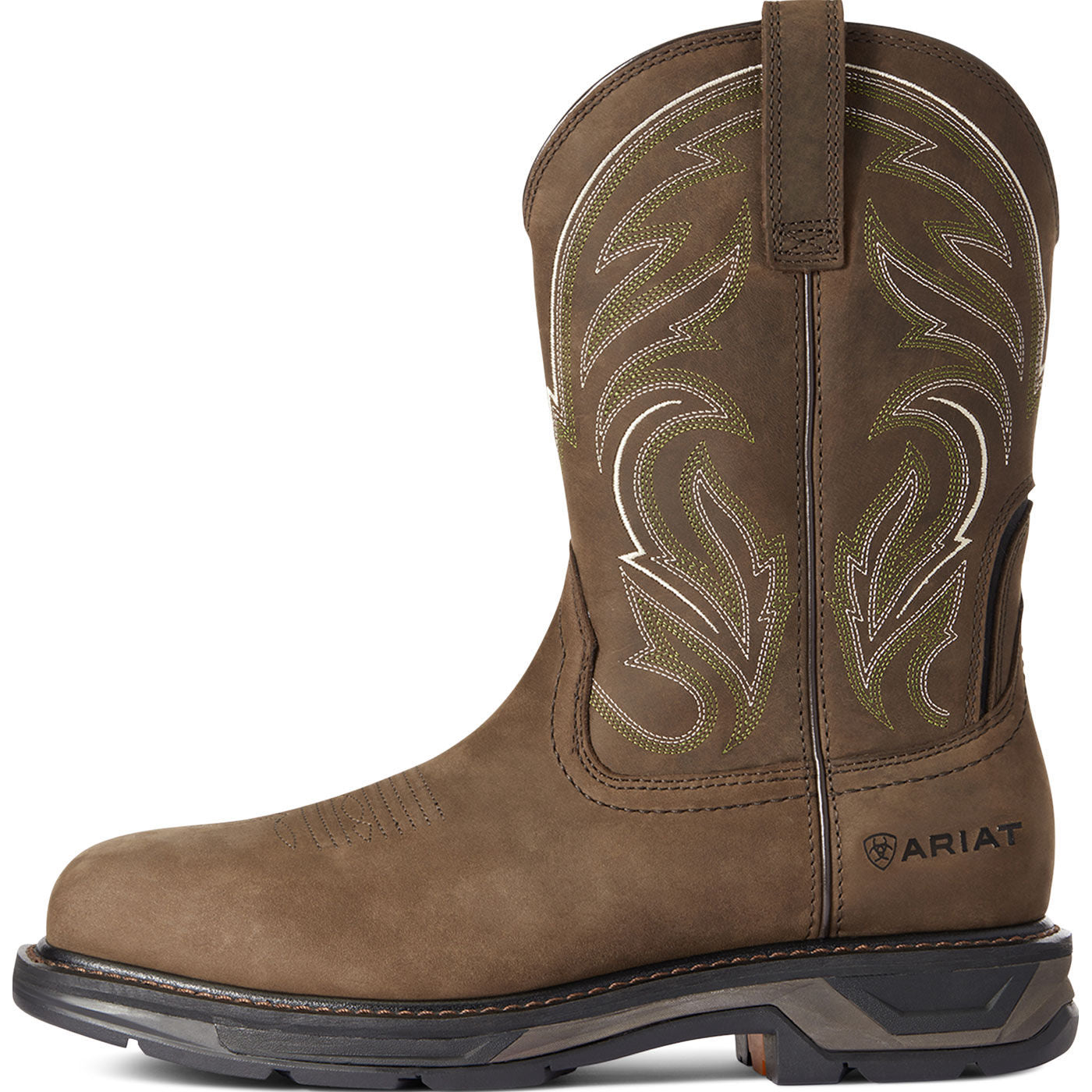 Ariat WorkHog XT Cottonwood Men's 11-inch Carbon Nano Toe Pull-On Western Work Boot - profile