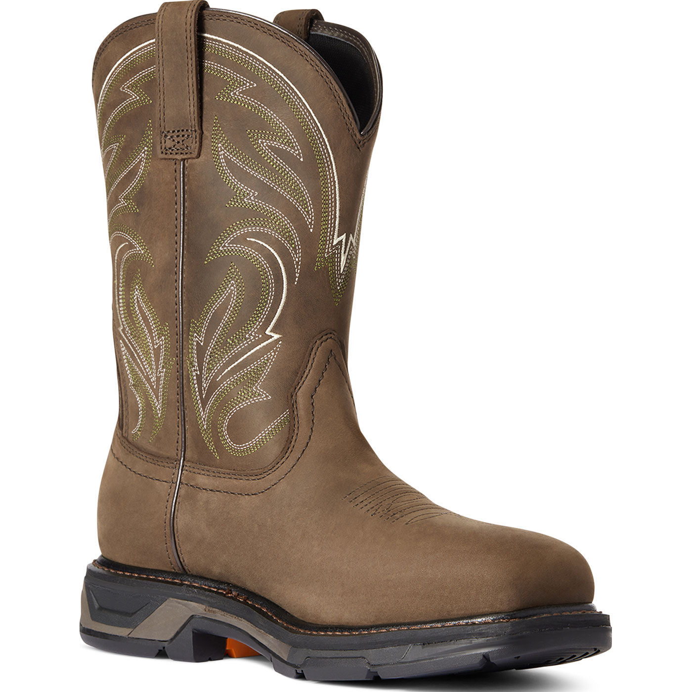 Ariat WorkHog XT Cottonwood Men's 11-inch Carbon Nano Toe Pull-On Western Work Boot - profile