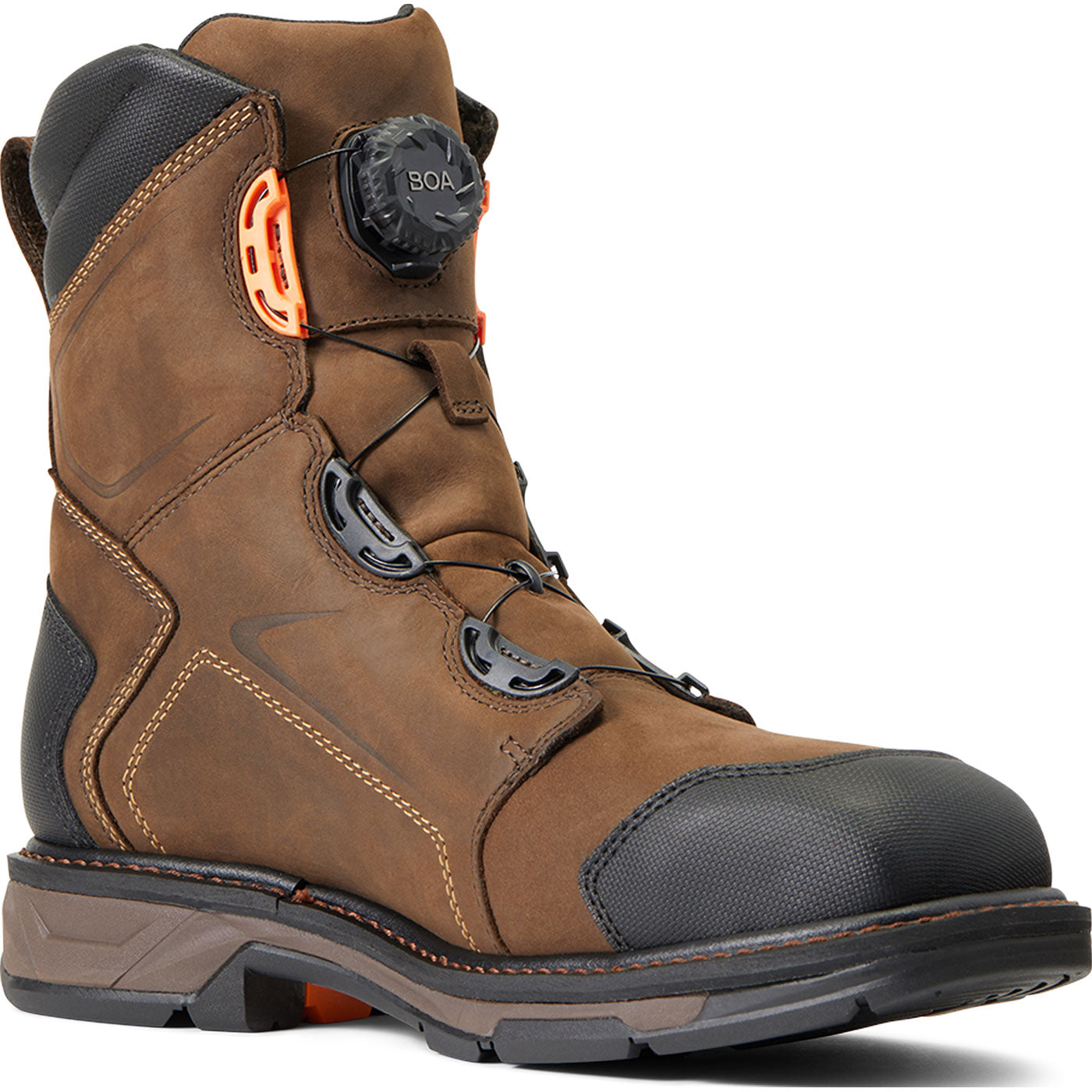 Ariat WorkHog XT BOA Men's 8-inch Carbon Nano Toe Electrical Hazard Waterproof Work Boot - profile