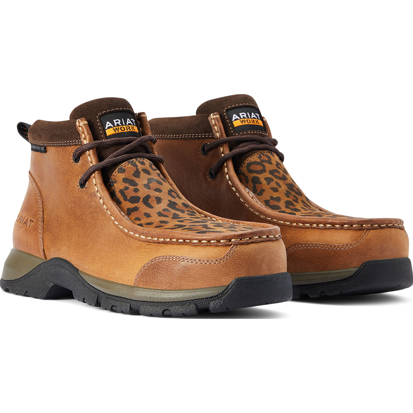 Ariat Edge LTE Women's 5 inch Composite Moc Toe Electrical Hazard Chukka Work Shoe - front