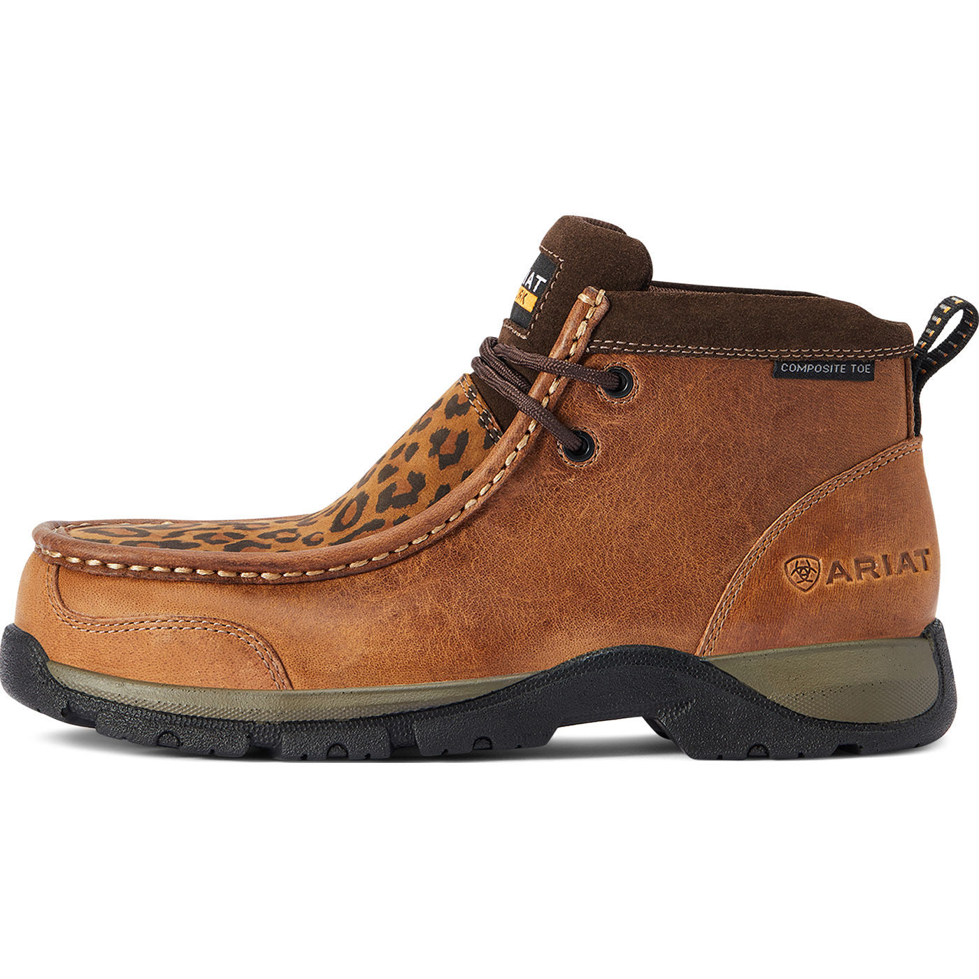 Ariat Edge LTE Women's 5 inch Composite Moc Toe Electrical Hazard Chukka Work Shoe - profile