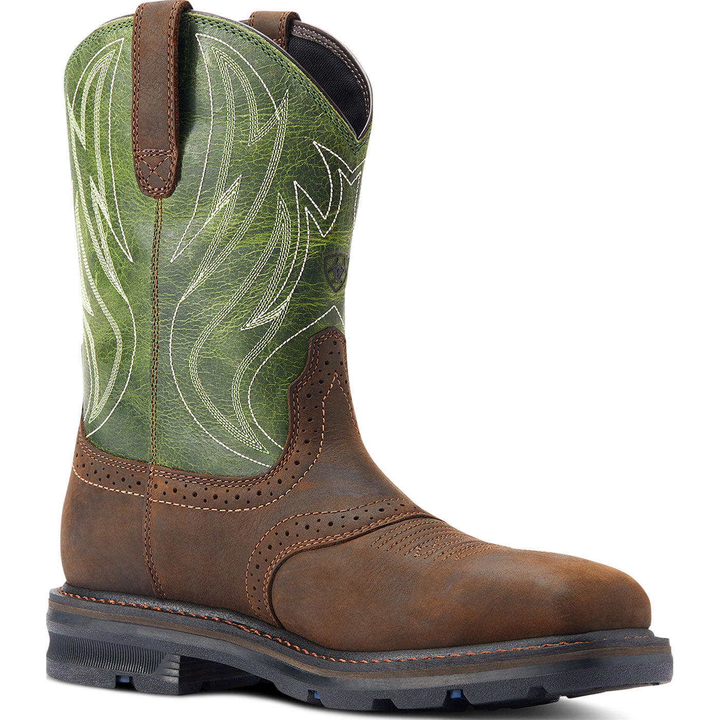 Ariat Sierra Shock Shield Men's 10-inch Steel Toe Electrical Hazard Western Work Boot - profile