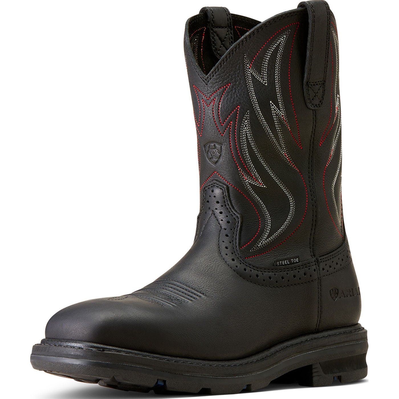 Ariat Sierra Shock Shield Men's 10-inch Steel Toe Electrical Hazard Western Work Boot - profile