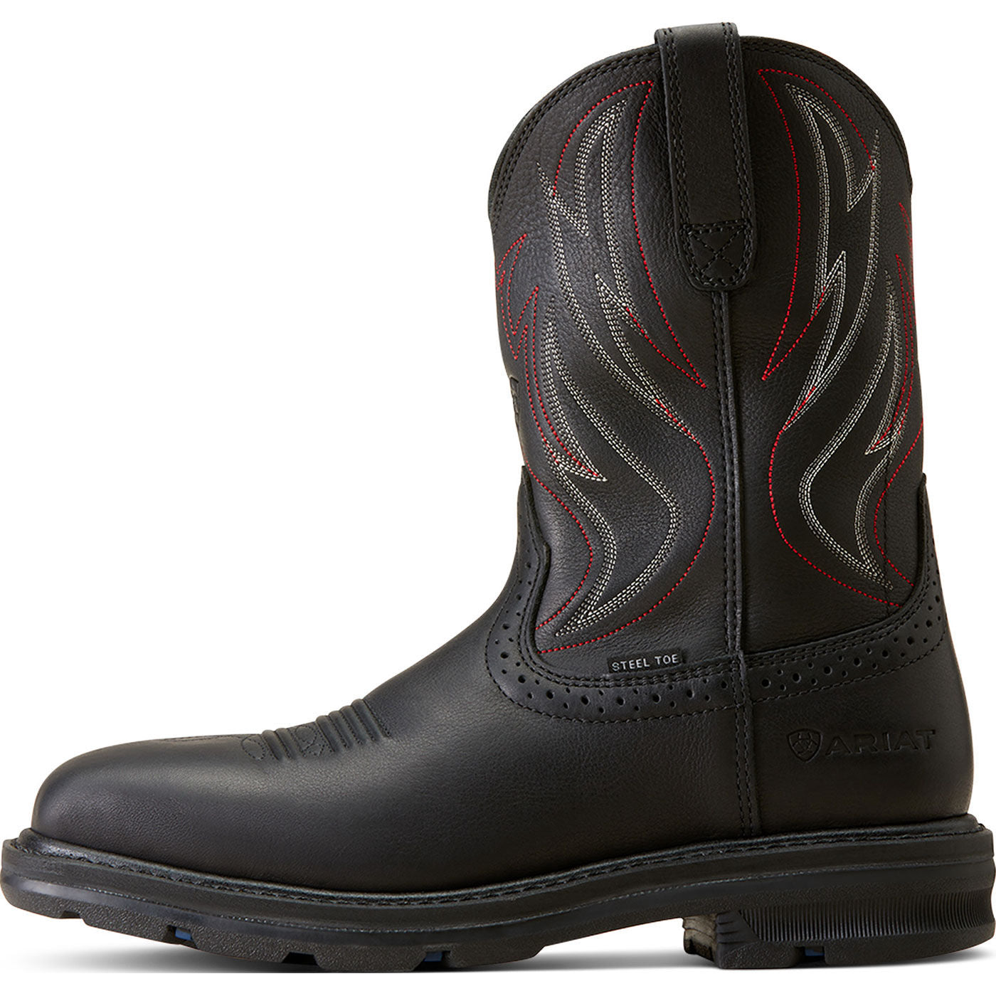 Ariat Sierra Shock Shield Men's 10-inch Steel Toe Electrical Hazard Western Work Boot - profile