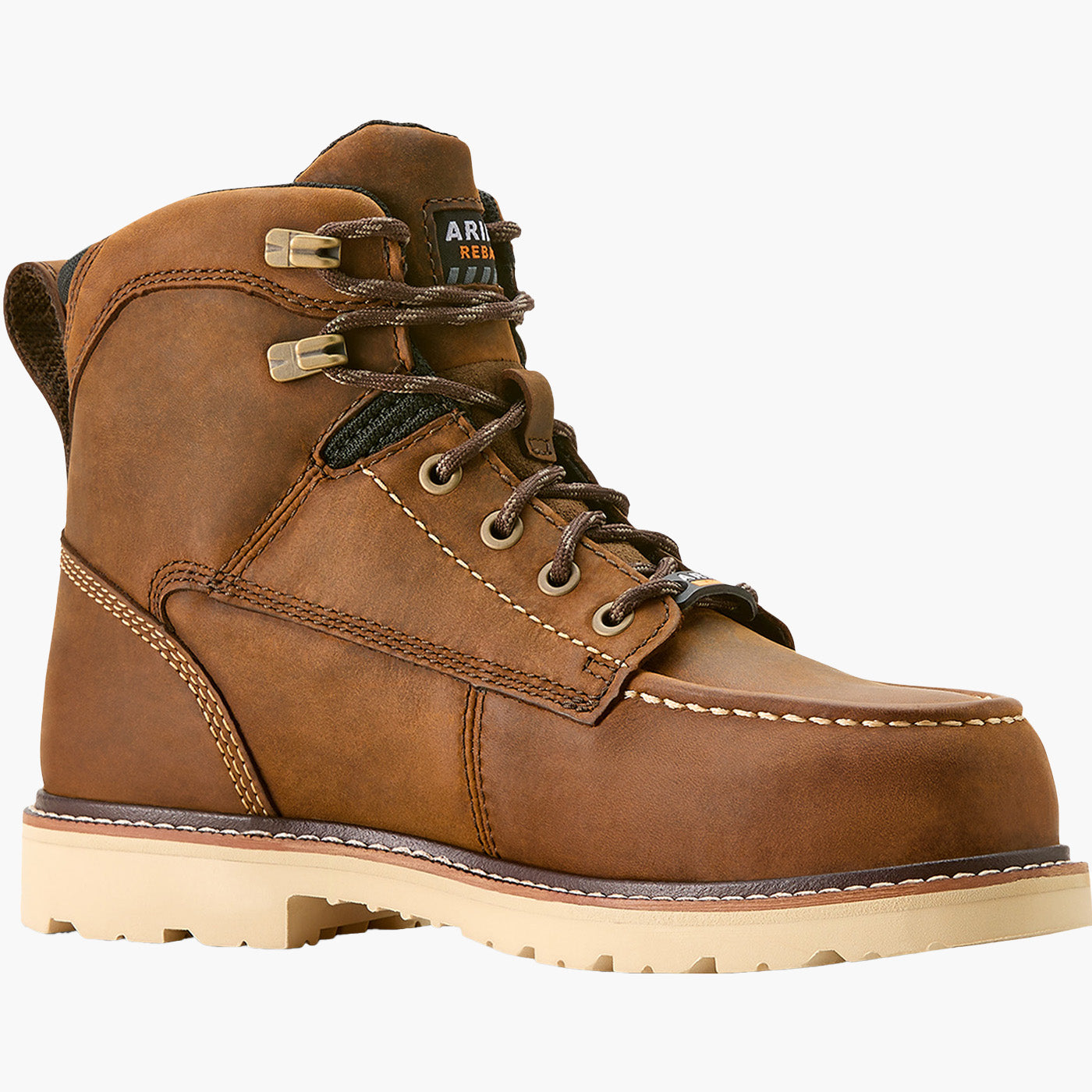 Ariat Rebar Lift Moc Women's 6-inch Composite Toe Electrical Hazard Waterproof Work Boot