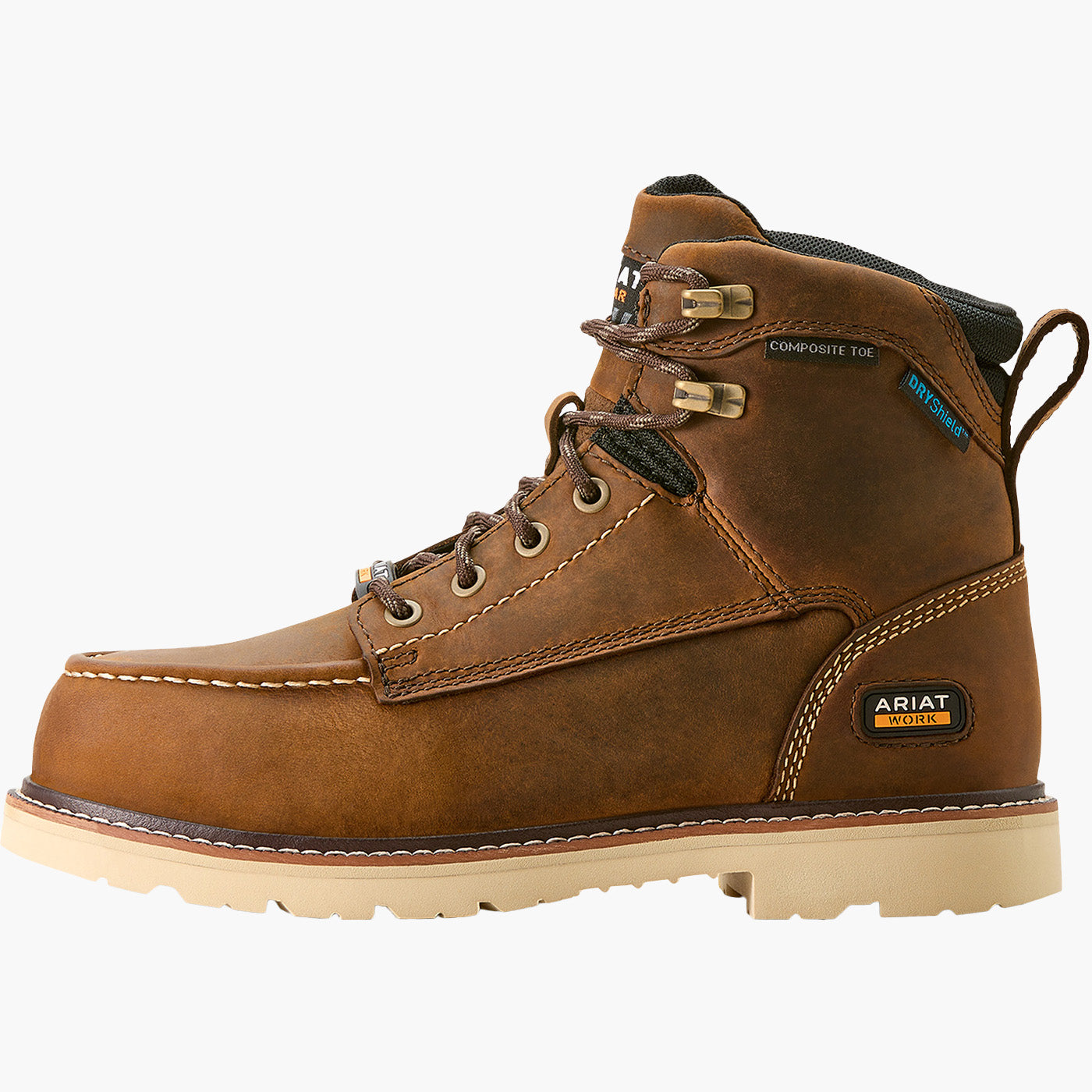 Ariat Rebar Lift Moc Women's 6-inch Composite Toe Electrical Hazard Waterproof Work Boot