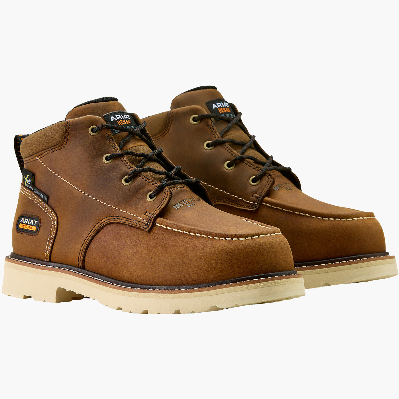 Ariat Rebar Lift Moc Men's 5.5-inch Composite Toe MetGuard Electrical Hazard Chukka Work Boot