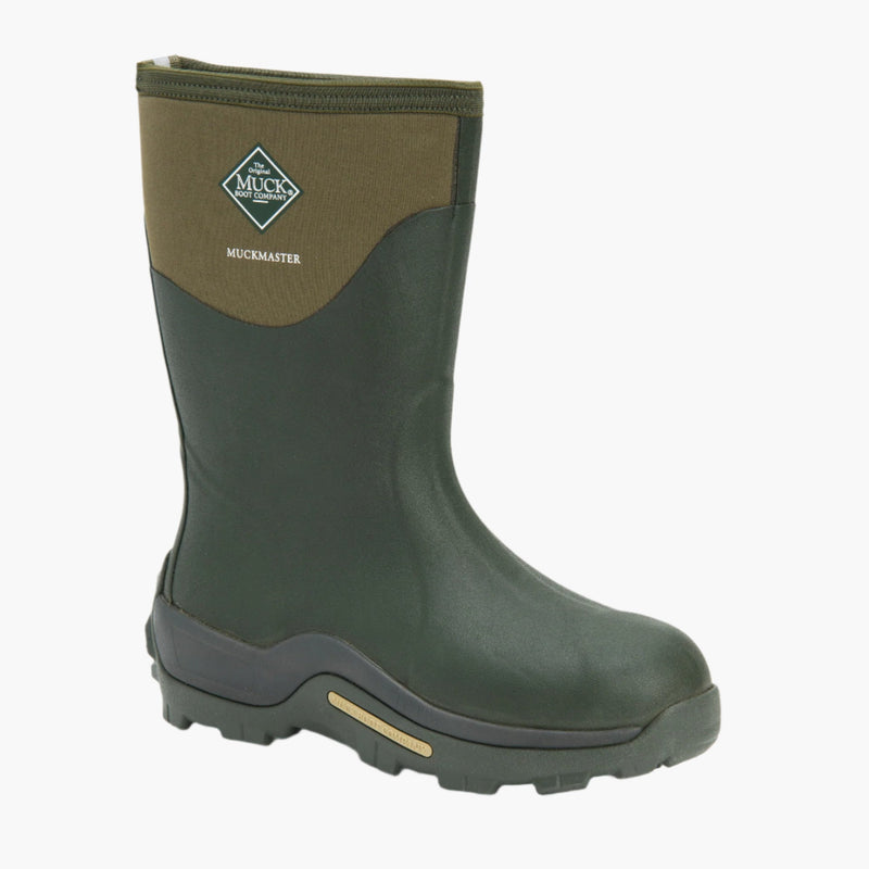 MMM333A - Men's Muckmaster Mid Green Rubber Muck Boots