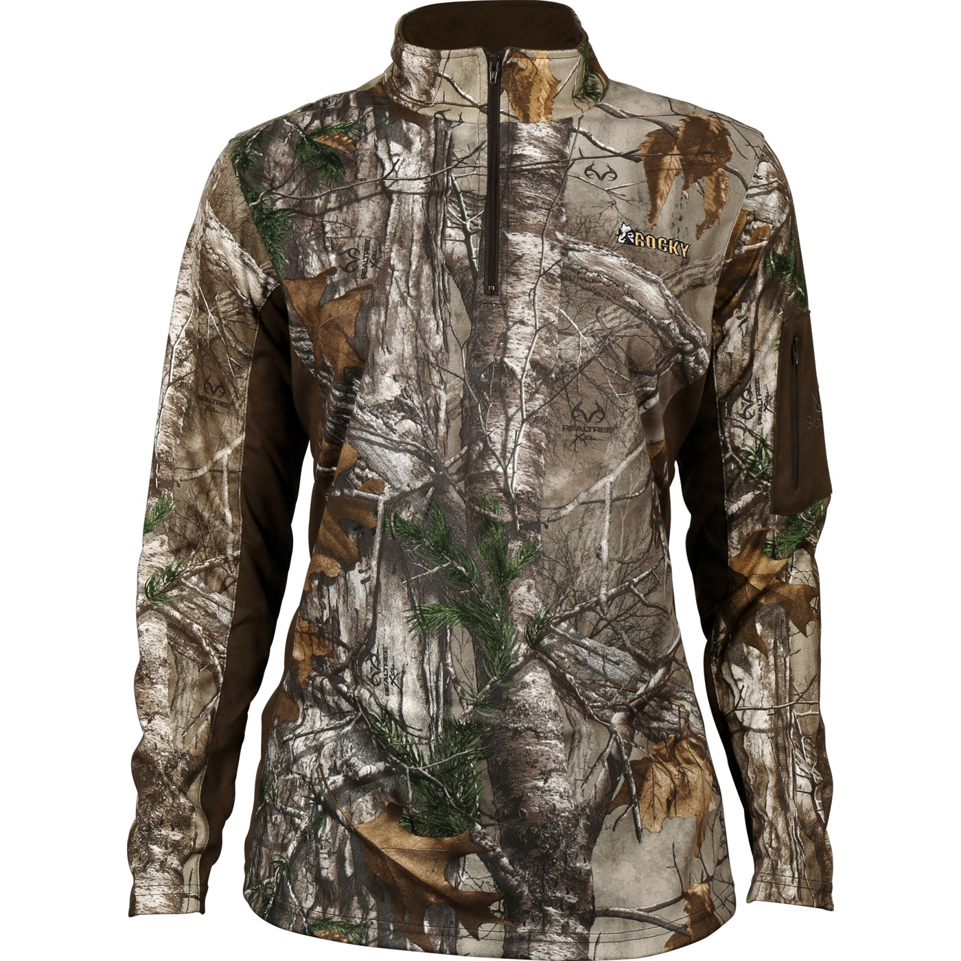 Rocky Women's SilentHunter 1/4 Zip Camo Shirt - apx