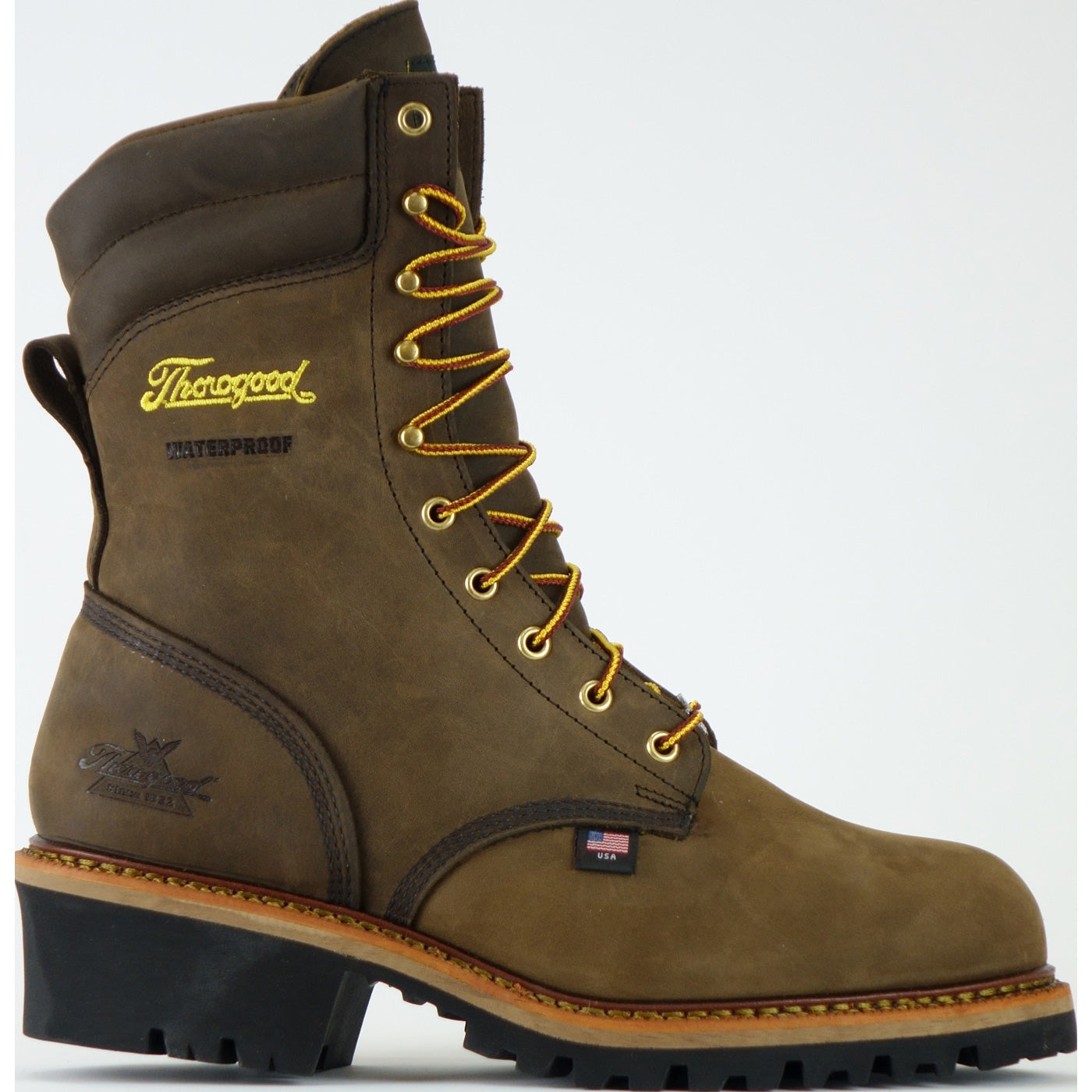 Thorogood Logger Men's 9-inch Steel Toe Electrical Hazard Waterproof Logger Boots - main