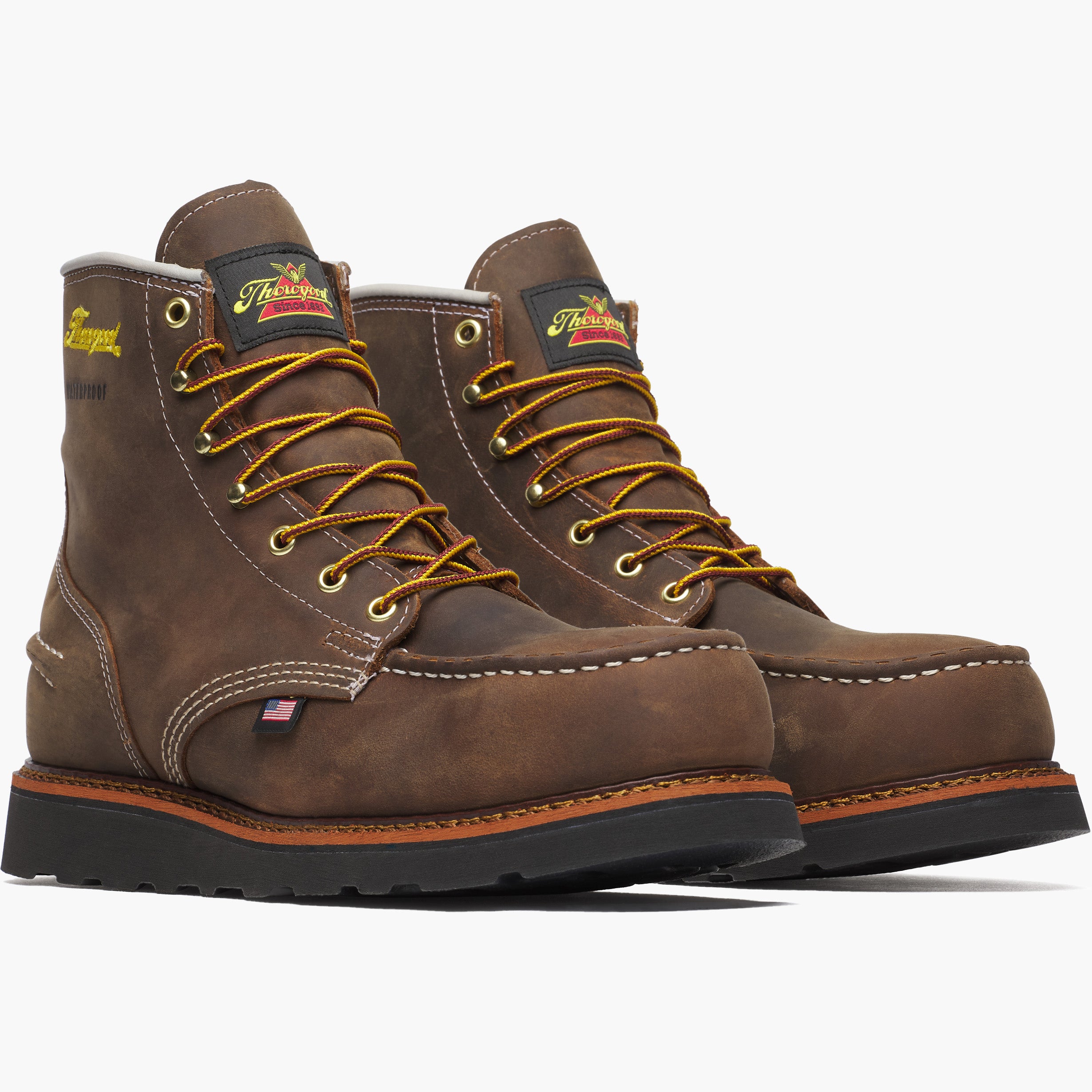 Thorogood 1957 Series Moc Men's 6-inch Steel Toe Electrical Hazard Waterproof Wedge Work Boot