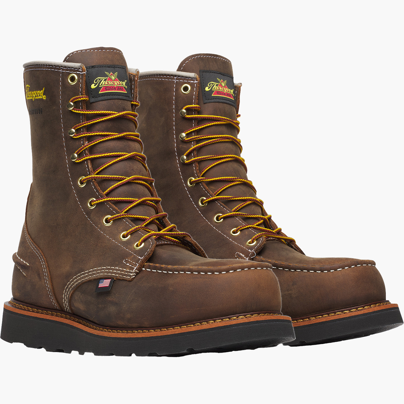 Thorogood 1957 Series Moc Men's 8-inch Steel Toe Electrical Hazard Waterproof Wedge Work Boot