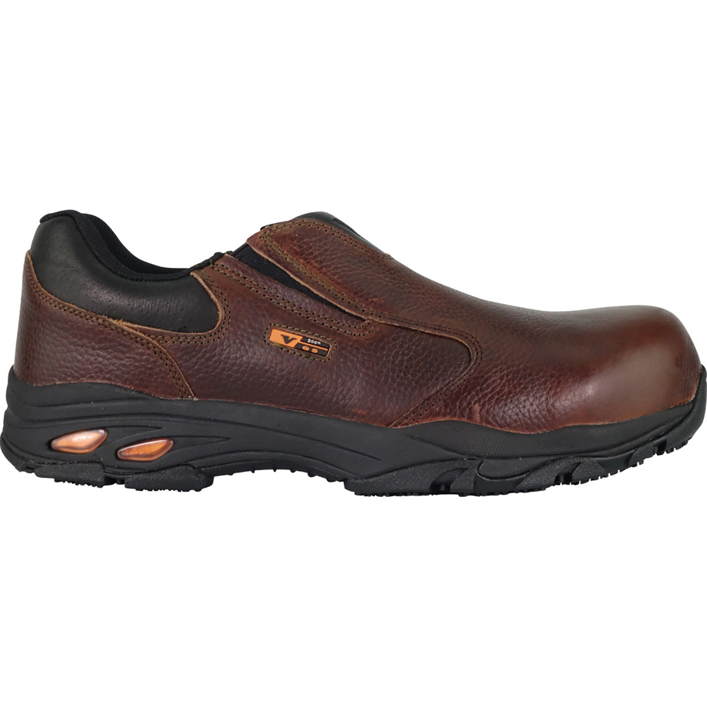 Thorogood VGS-300 ASR Unisex Composite Toe Static-Dissipative Leather Slip-On Work Shoe - profile