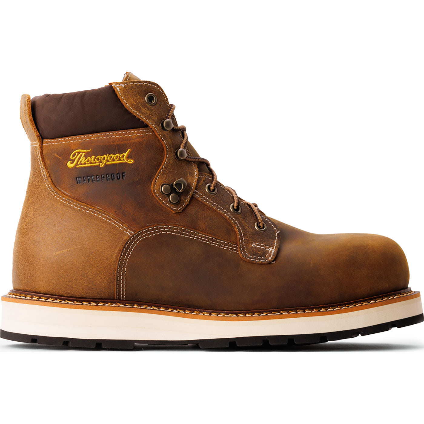 Thorogood Iron River Men's Composite Toe Electrical Hazard Waterproof Wedge Work Boot - profile