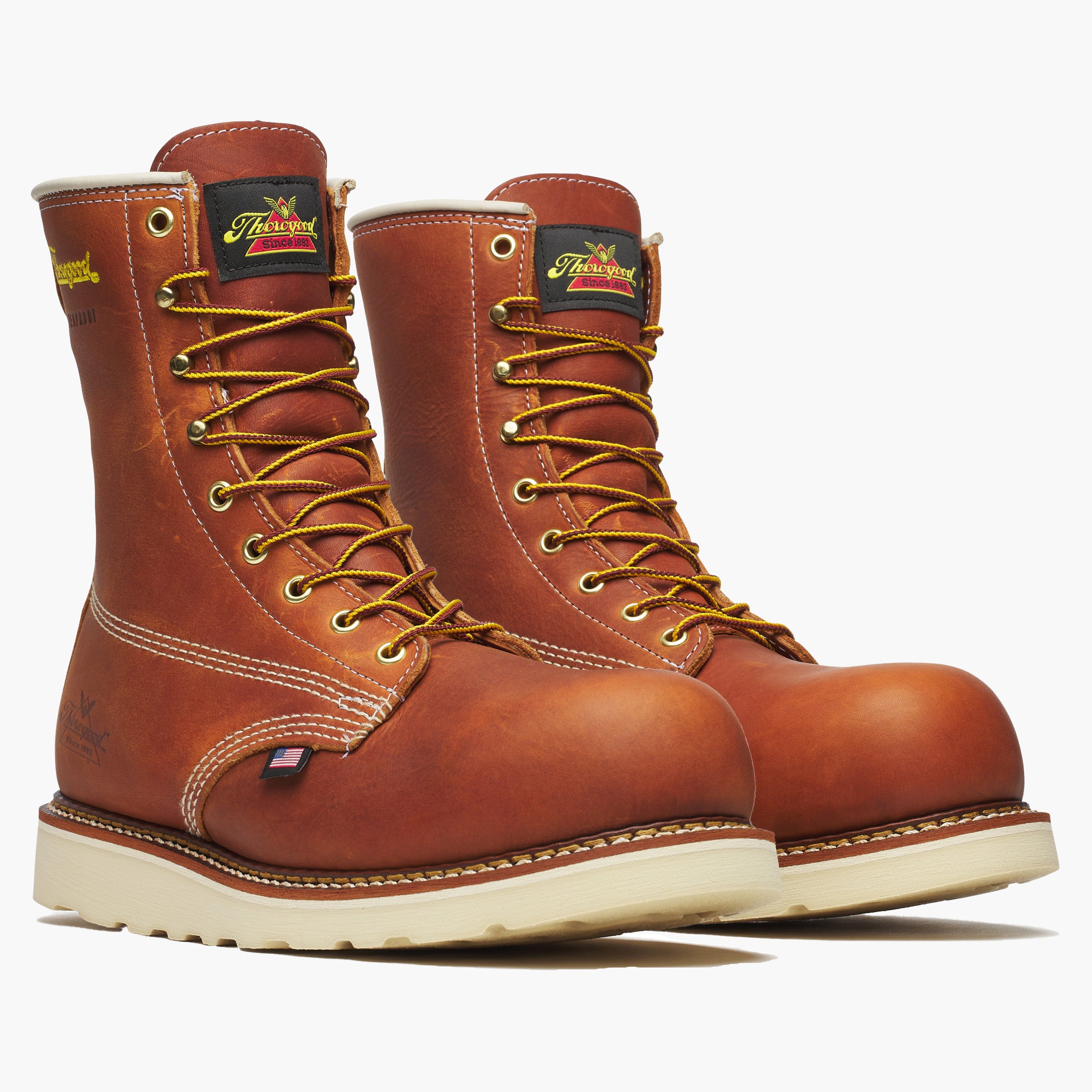 Thorogood American Heritage Men's 8-inch Composite Toe Waterproof Wedge Work Boot