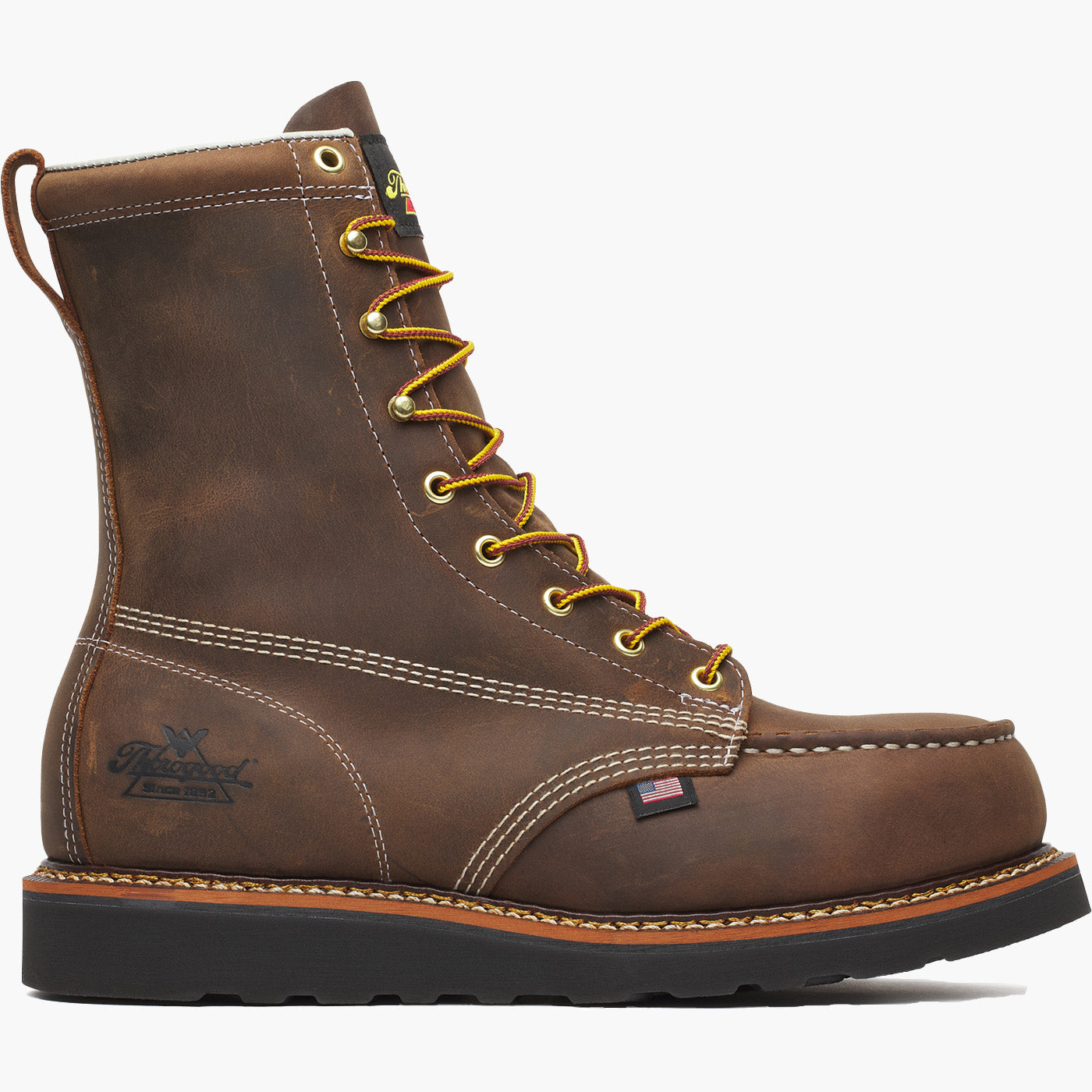 Thorogood American Heritage Moc Men's 8-inch Steel Toe Electrical Hazard Wedge Work Boot