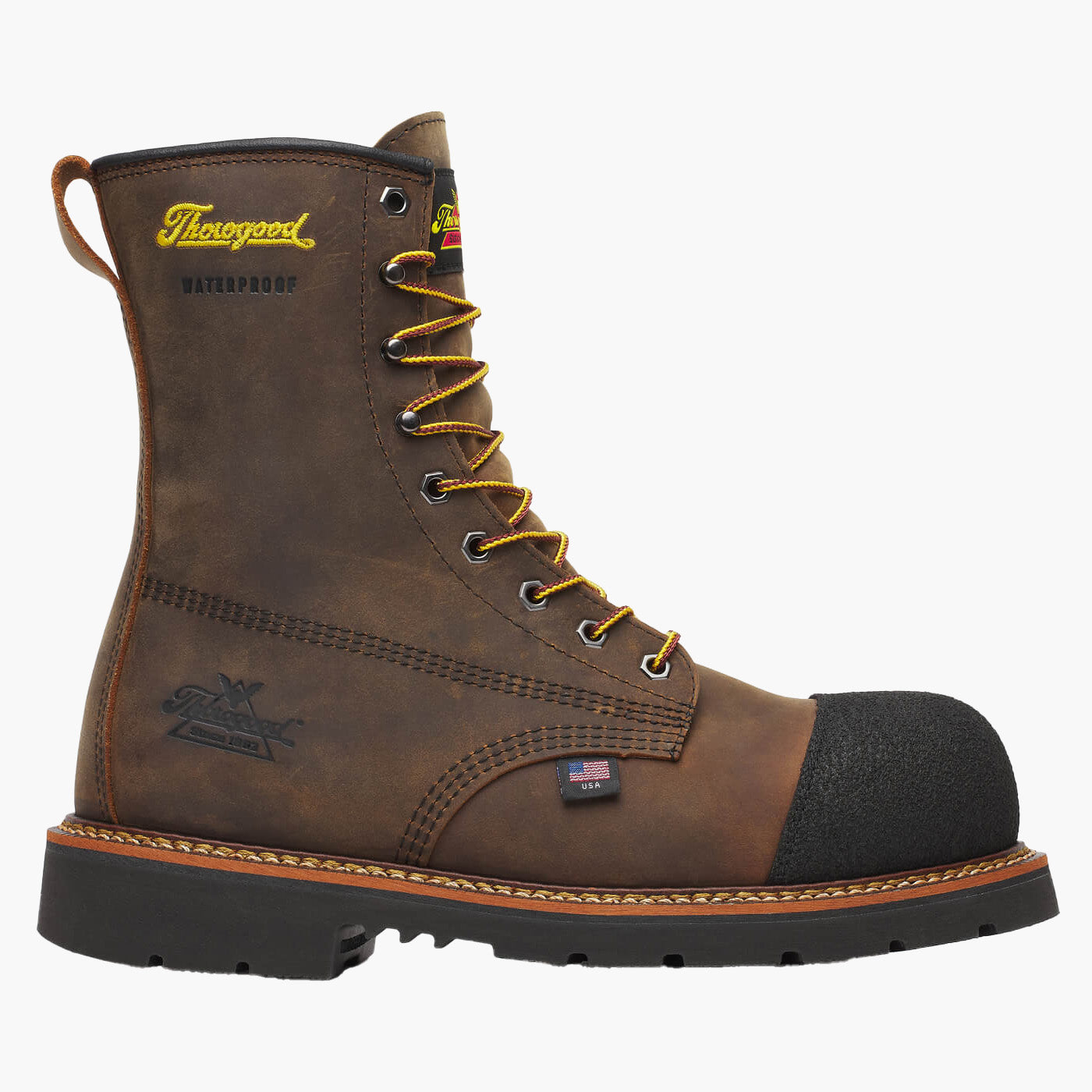 Thorogood Hammerhead Men's 8-inch Nano Composite Toe Electrical Hazard Waterproof Work Boot