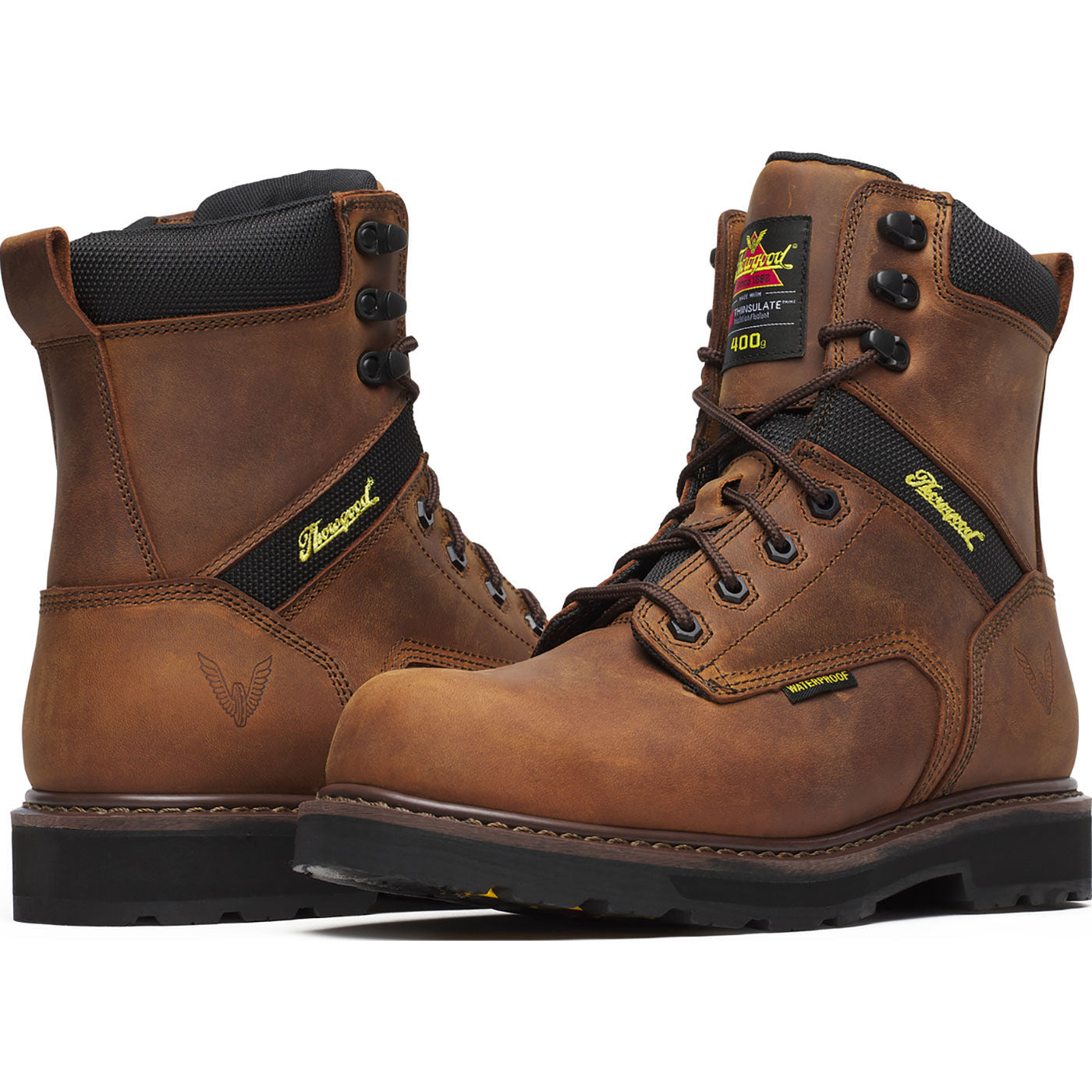 Thorogood Jobsite Men's 8-inch Composite Toe 400G Insulated Waterproof Work Boot - front