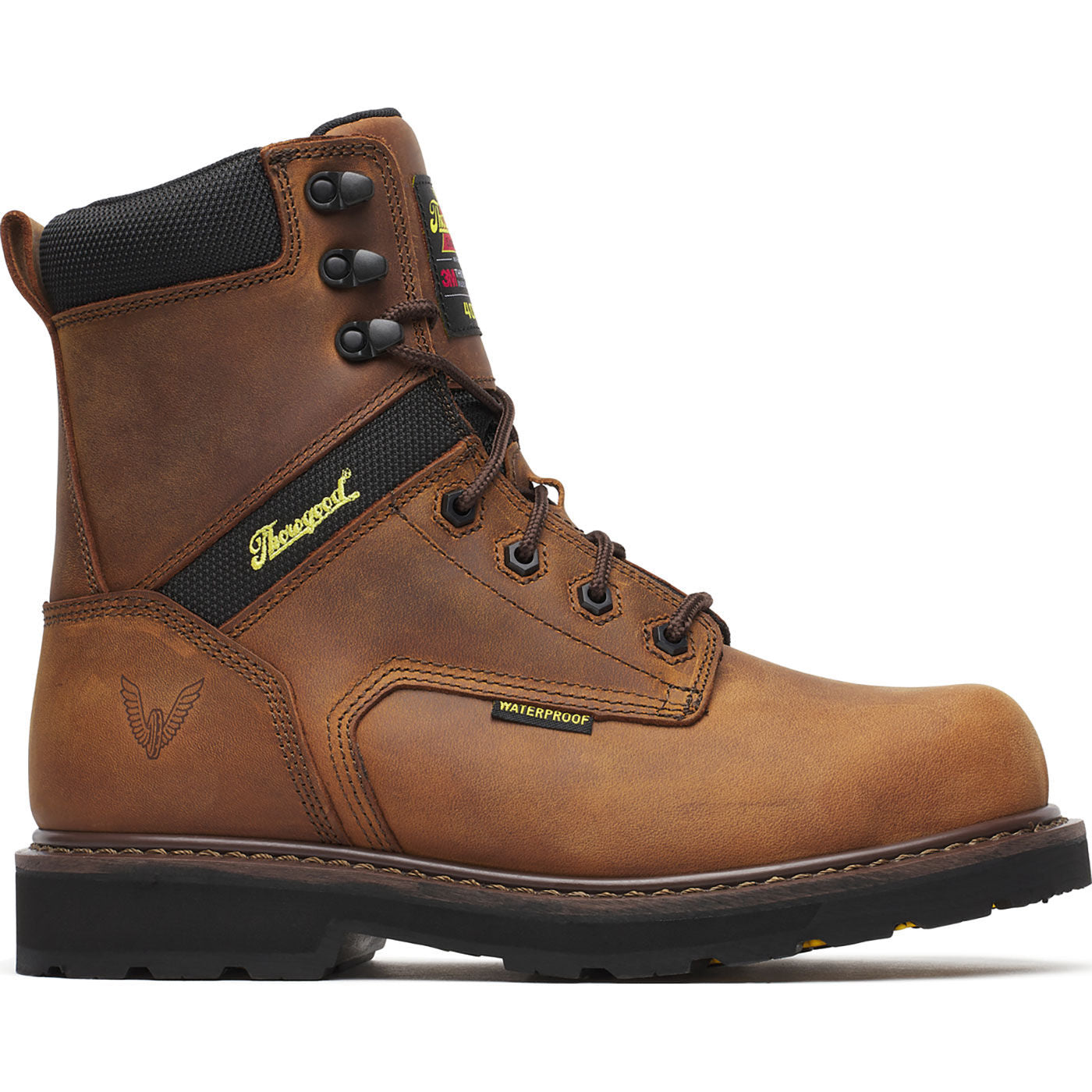 Thorogood Jobsite Men's 8-inch Composite Toe 400G Insulated Waterproof Work Boot - profile