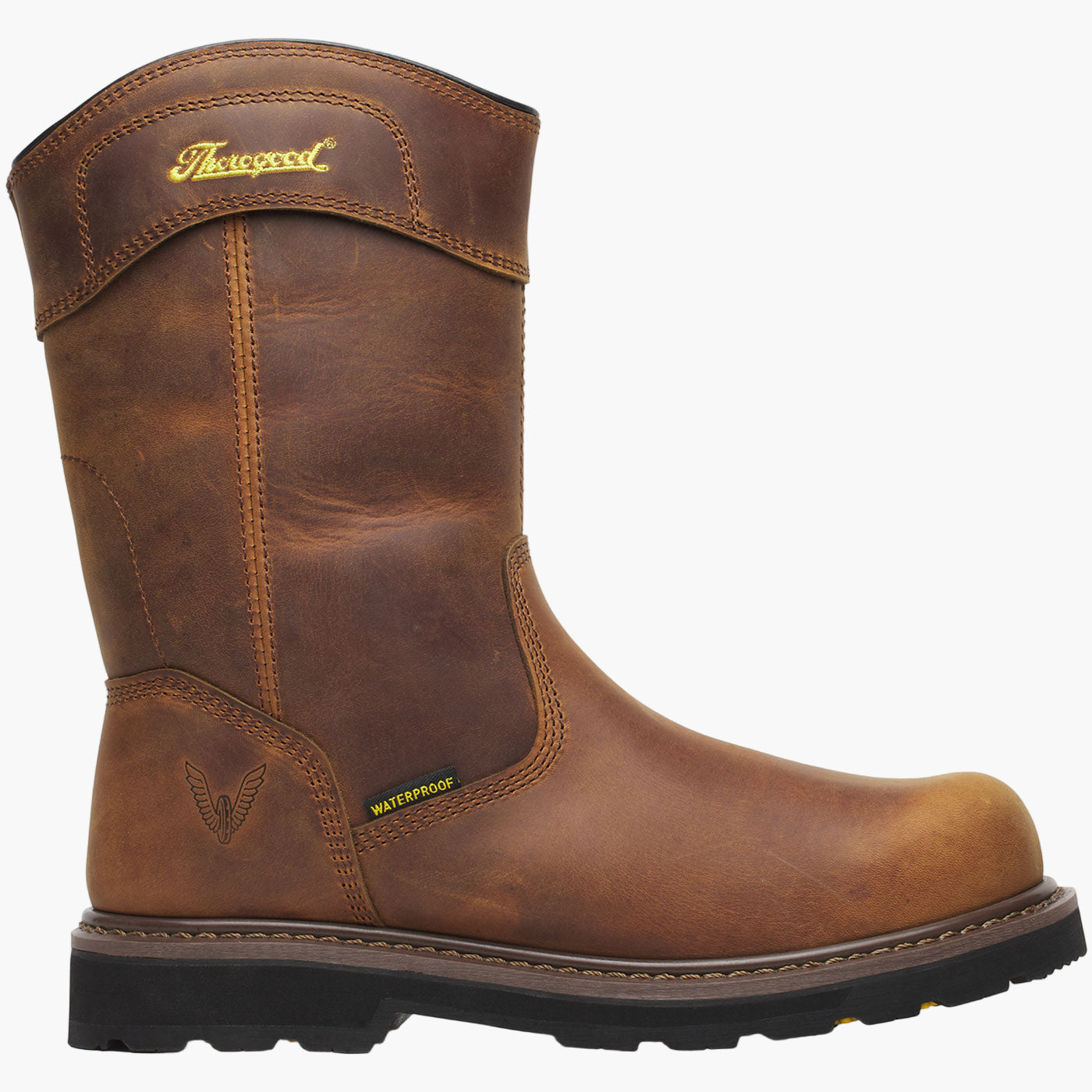 Thorogood Jobsite Men's 11-inch Composite Toe Electrical Hazard Waterproof Pull-On Work Boot