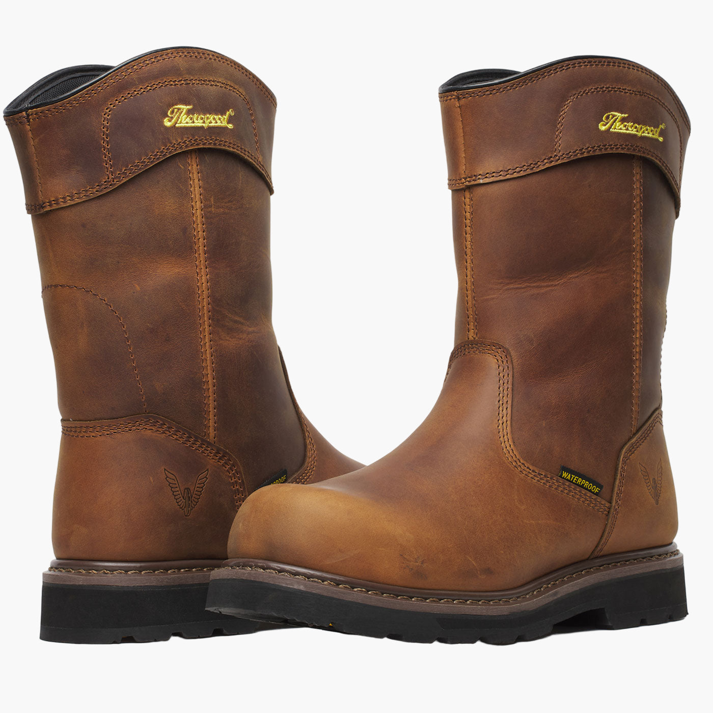 Thorogood Jobsite Men's 11-inch Composite Toe Electrical Hazard Waterproof Pull-On Work Boot