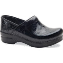 Dansko Professional Women's Black Tooled Leather Work Clog - main