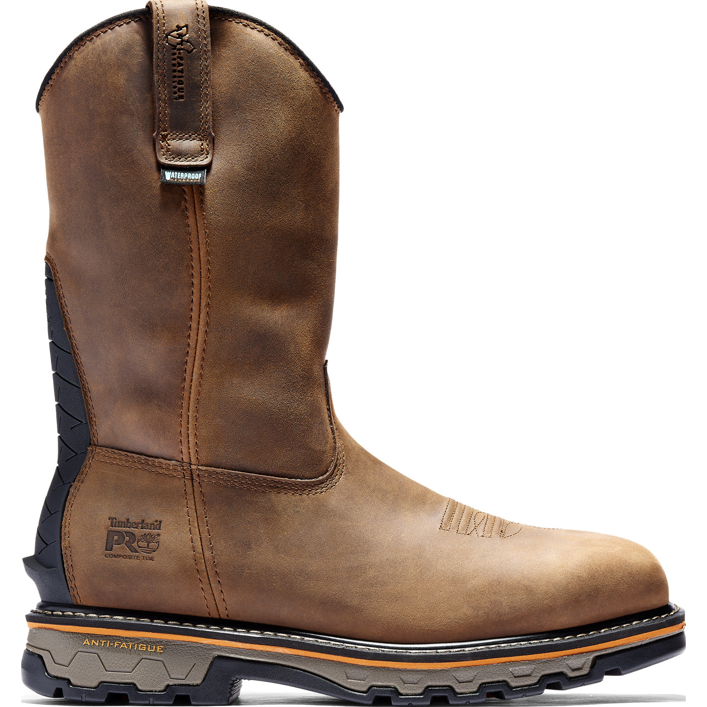 Timberland PRO True Grit Men's Composite Toe Electrical Hazard Waterproof Pull-On Boot - profile