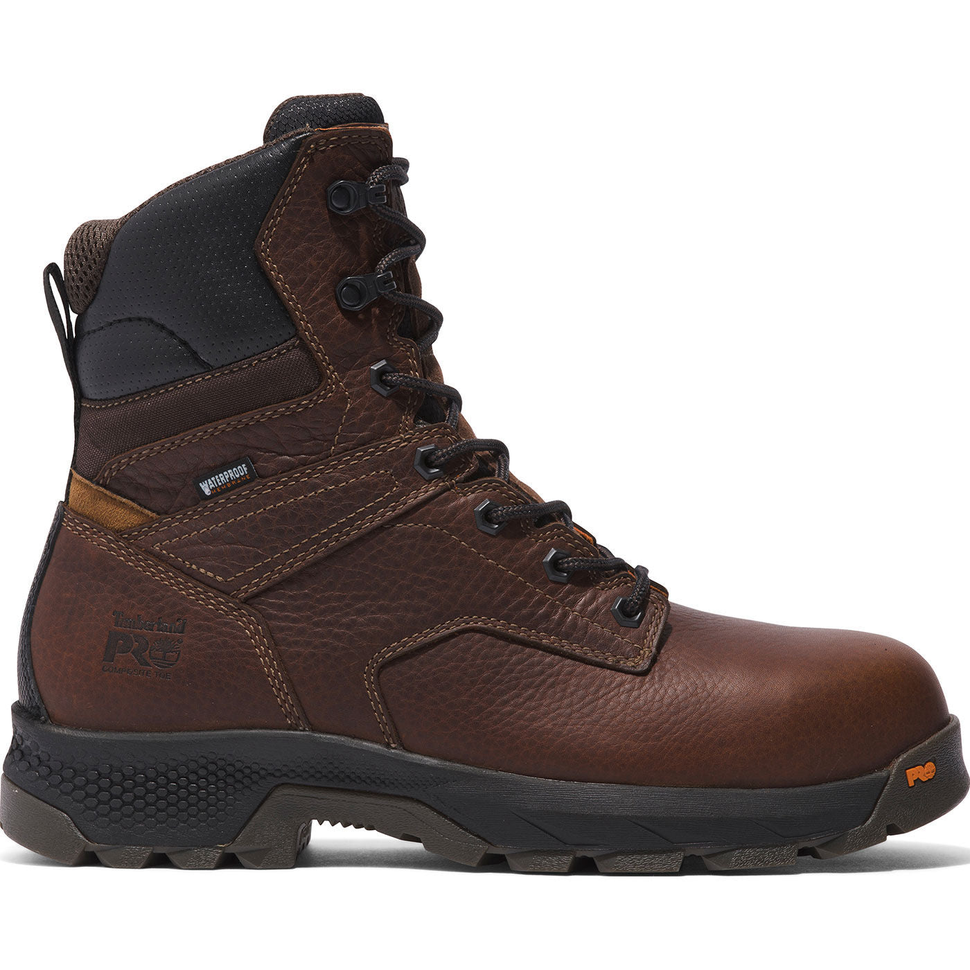 Timberland PRO TiTAN EV Men's 8-inch Composite Toe Waterproof Work Boot - profile