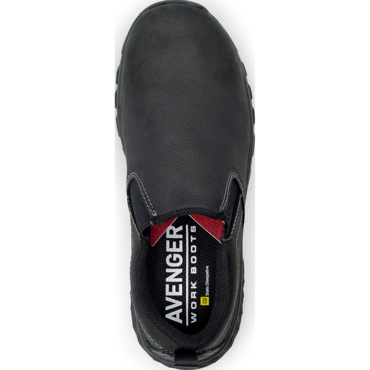 Avenger Flight Women's Composite Toe Static-Dissipative Slip-On Leather Work Shoe - birdseye