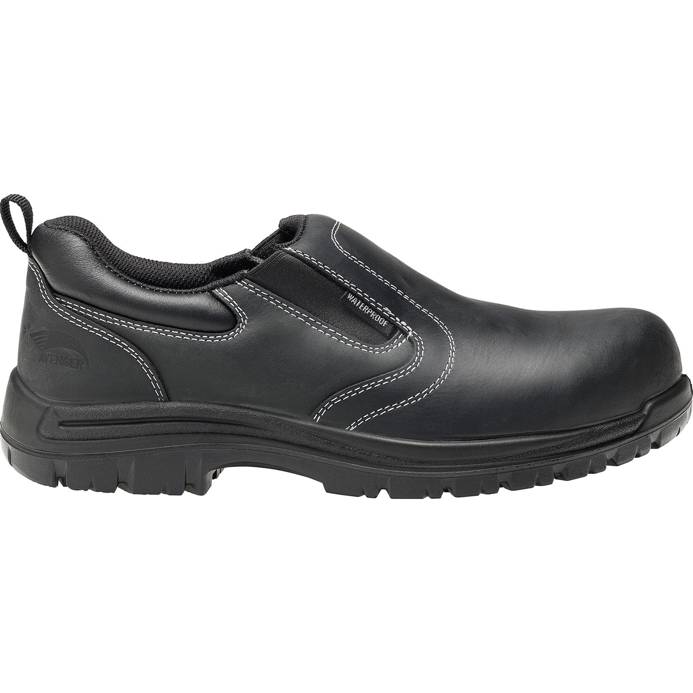 Avenger Foreman Men's Composite Toe Electrical Hazard Waterproof Slip-On Work Shoe - profile