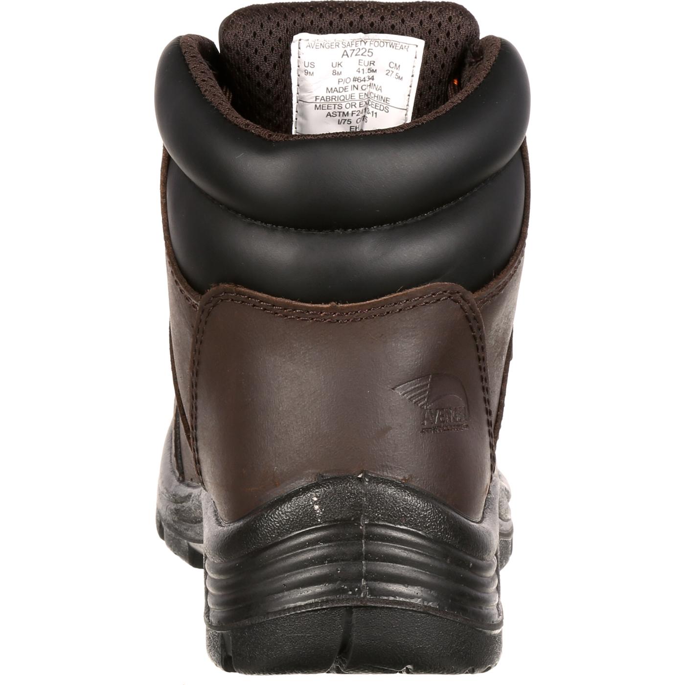 Avenger Steel Toe Waterproof Work Hiker - back