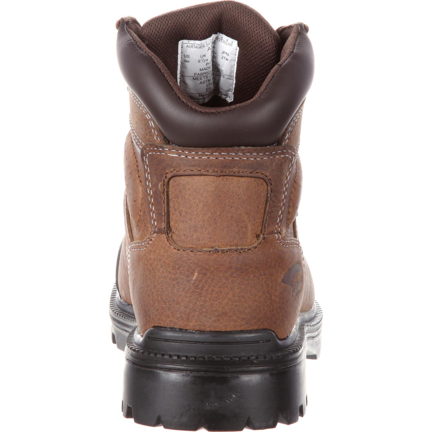 Avenger Steel Toe Puncture-Resistant Waterproof Work Boot - back