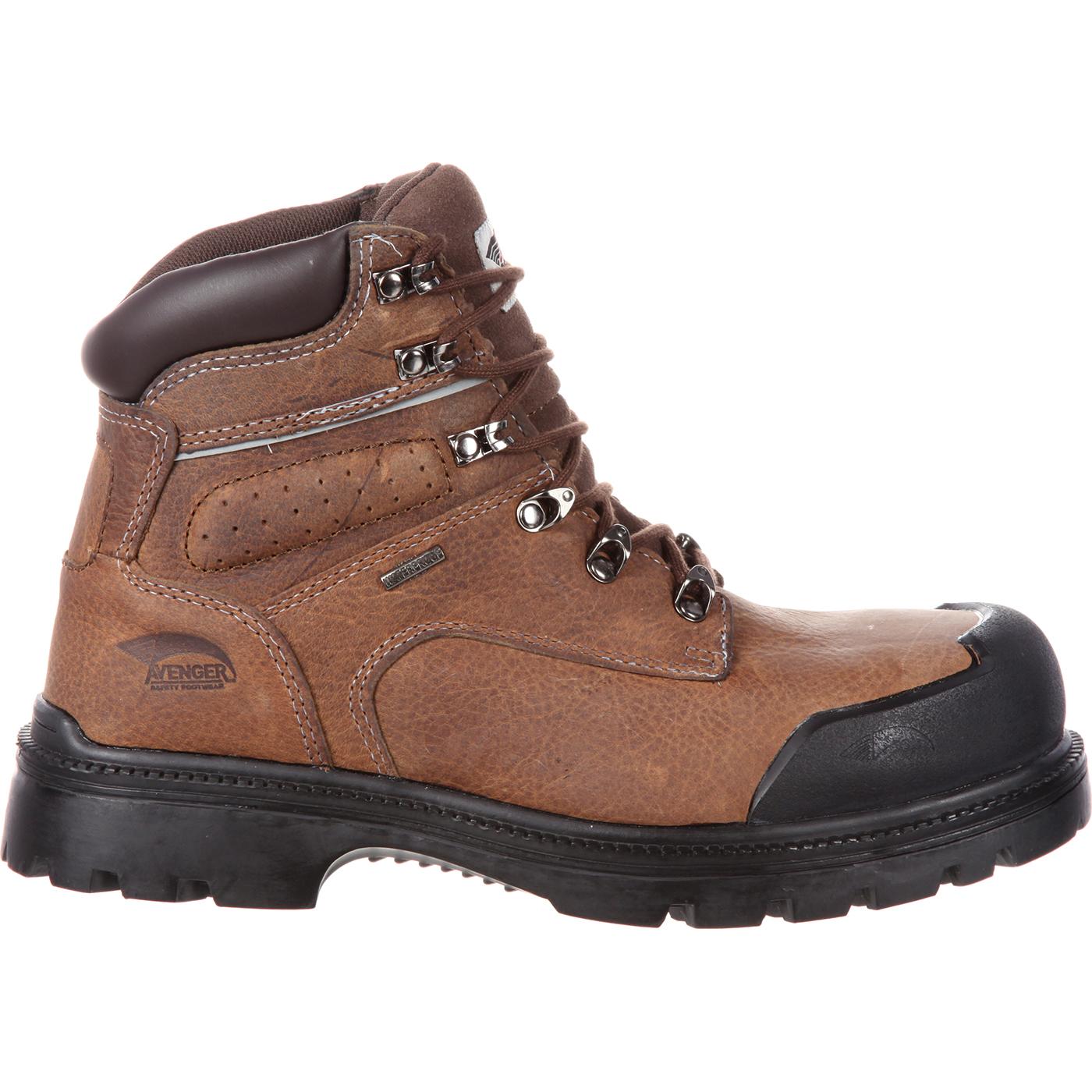 Avenger Steel Toe Puncture-Resistant Waterproof Work Boot - profile