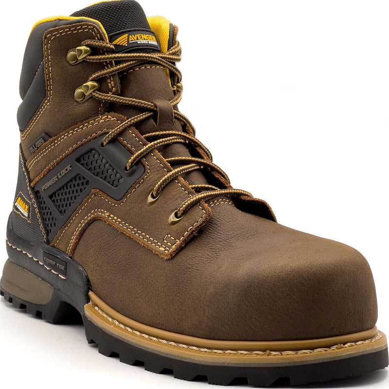 Avenger A-Max Dozer Men's 6-inch Composite Toe Electrical Hazard Waterproof Work Boot - main