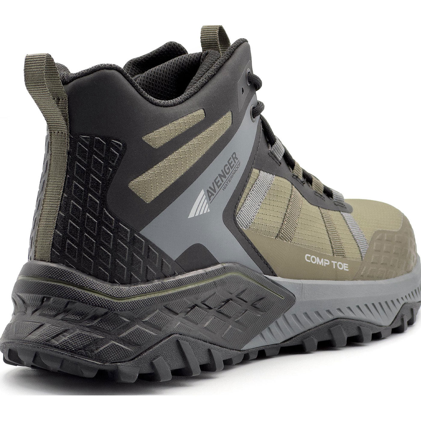 Avenger Aero Trail Mid Men's 5-inch Composite Toe Electrical Hazard Work Shoe - back