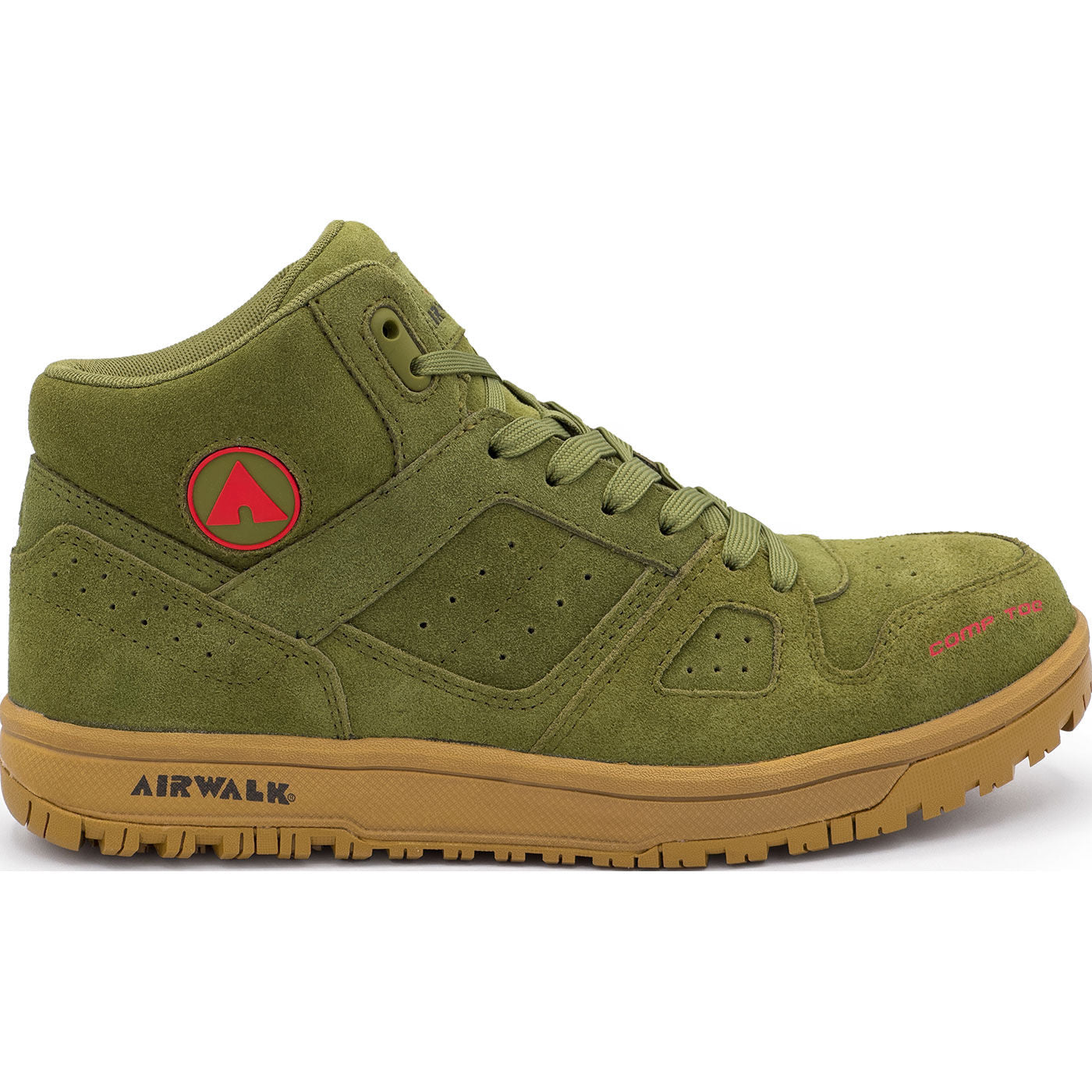 Airwalk Mongo Mid Men's Composite Toe Electrical Hazard Hi-Top Work Shoe - profile