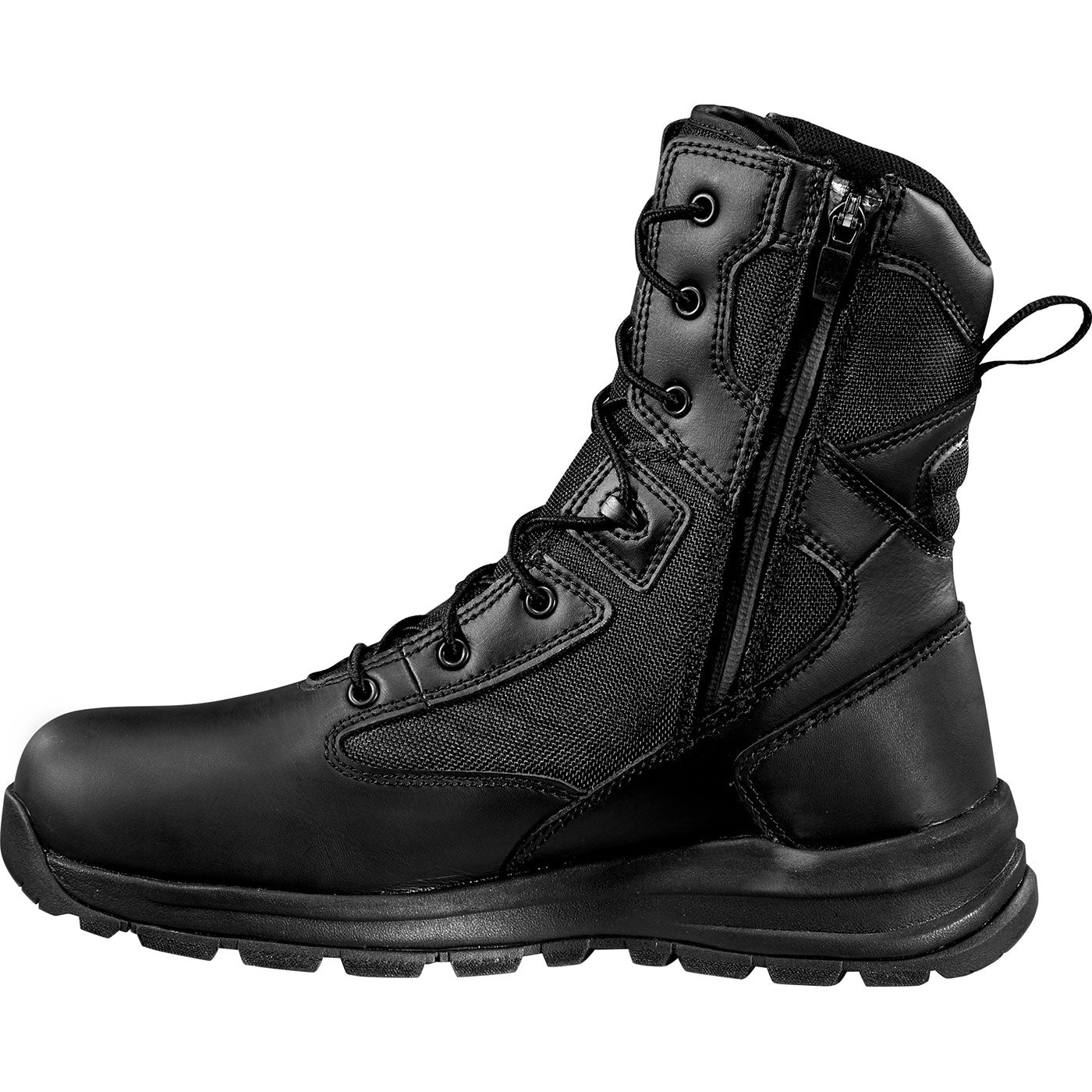 Carhartt Gilmore Men's 8-inch Carbon Nano Toe Electrical Hazard Waterproof Zipper Uniform Boot - profile