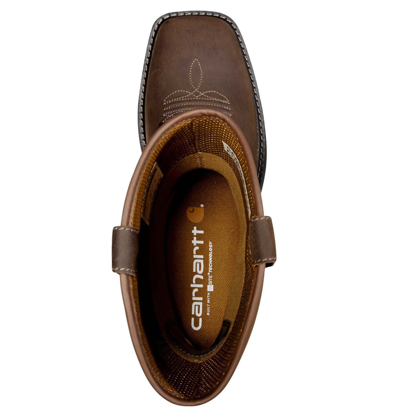 Carhartt Montana Men's 11-inch Steel Toe Electrical Hazard Waterproof Pull-On Work Boot - birdseye