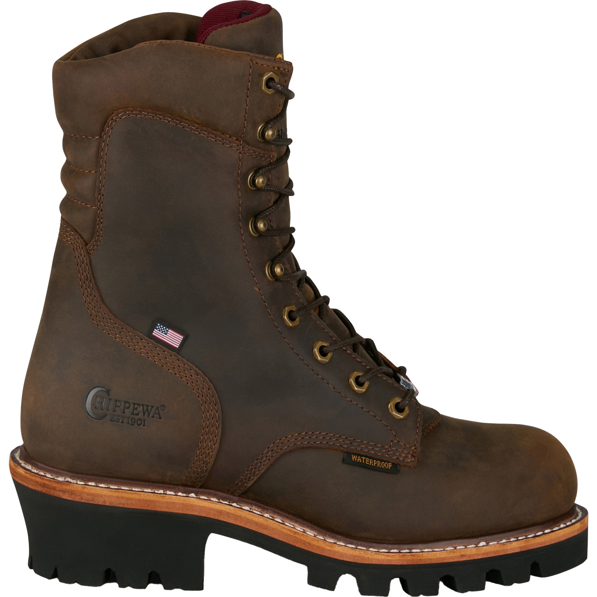 Chippewa Super Logger Men's 9-inch Electrical Hazard Waterproof Insulated Work Boot