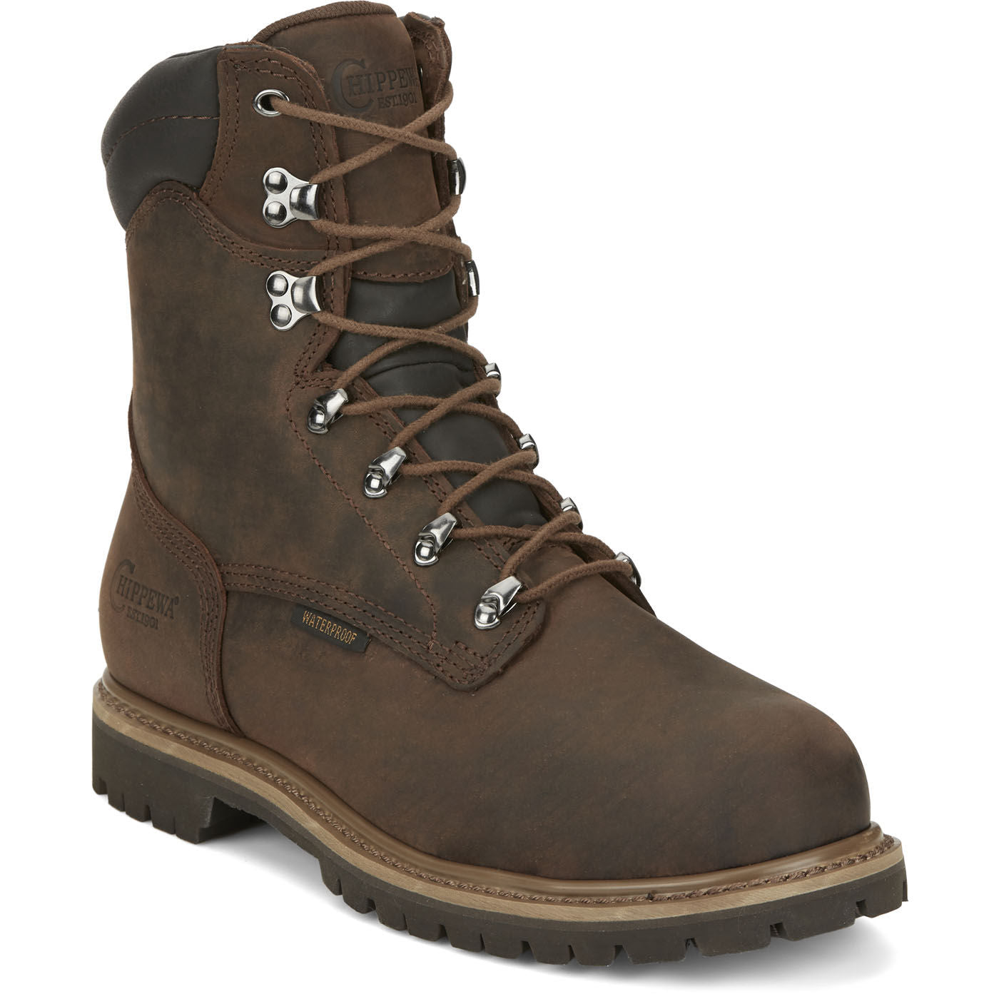 Chippewa Birkhead Men's 8-inch Steel Toe Electrical Hazard Waterproof Work Boot - main