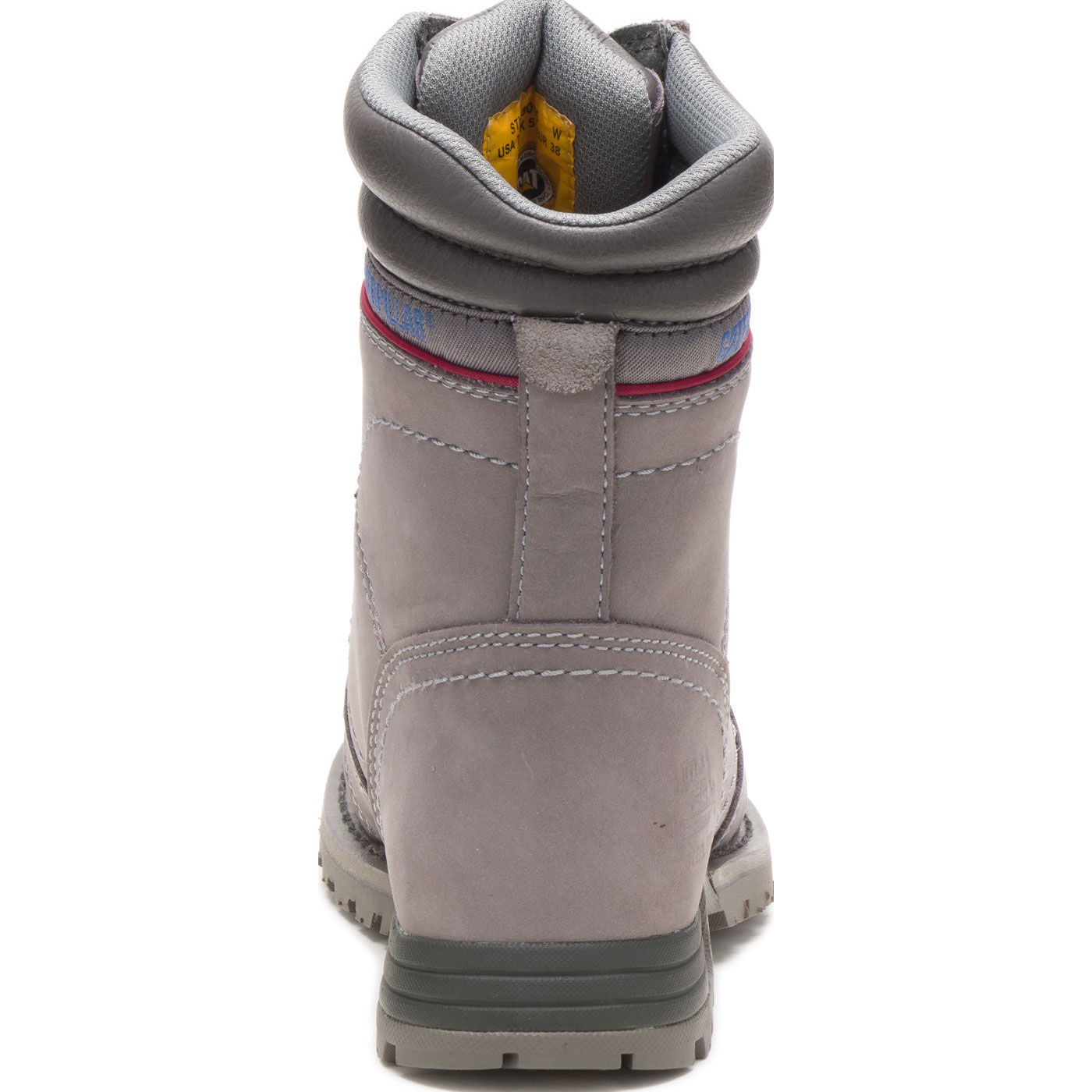 Cat Echo Women's 8-inch Steel Toe Electrical Hazard Waterproof Leather Work Boot - back