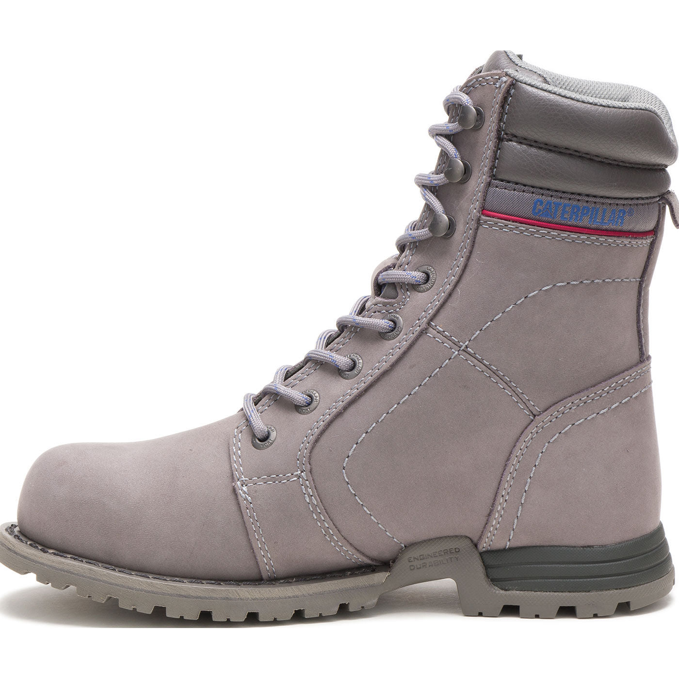 Cat Echo Women's 8-inch Steel Toe Electrical Hazard Waterproof Leather Work Boot - profile