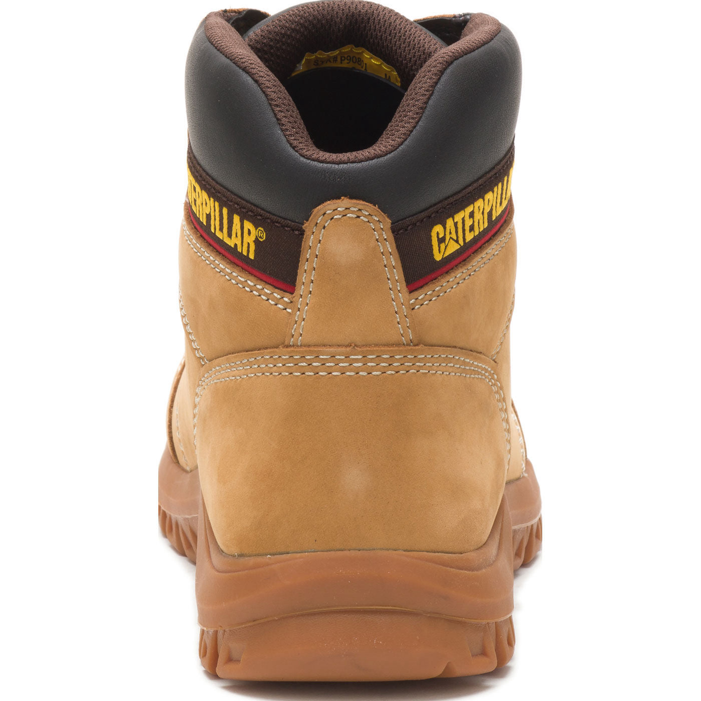 Cat Outline Men's 6-inch Steel Toe Electrical Hazard Work Hiker - back