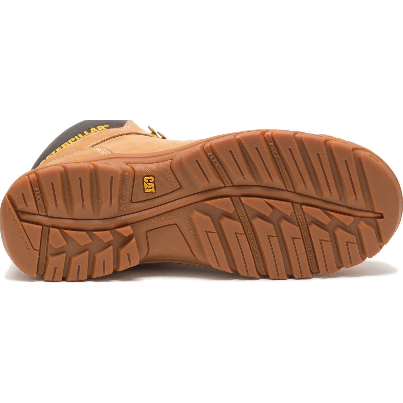 Cat Outline Men's 6-inch Steel Toe Electrical Hazard Work Hiker - outsole