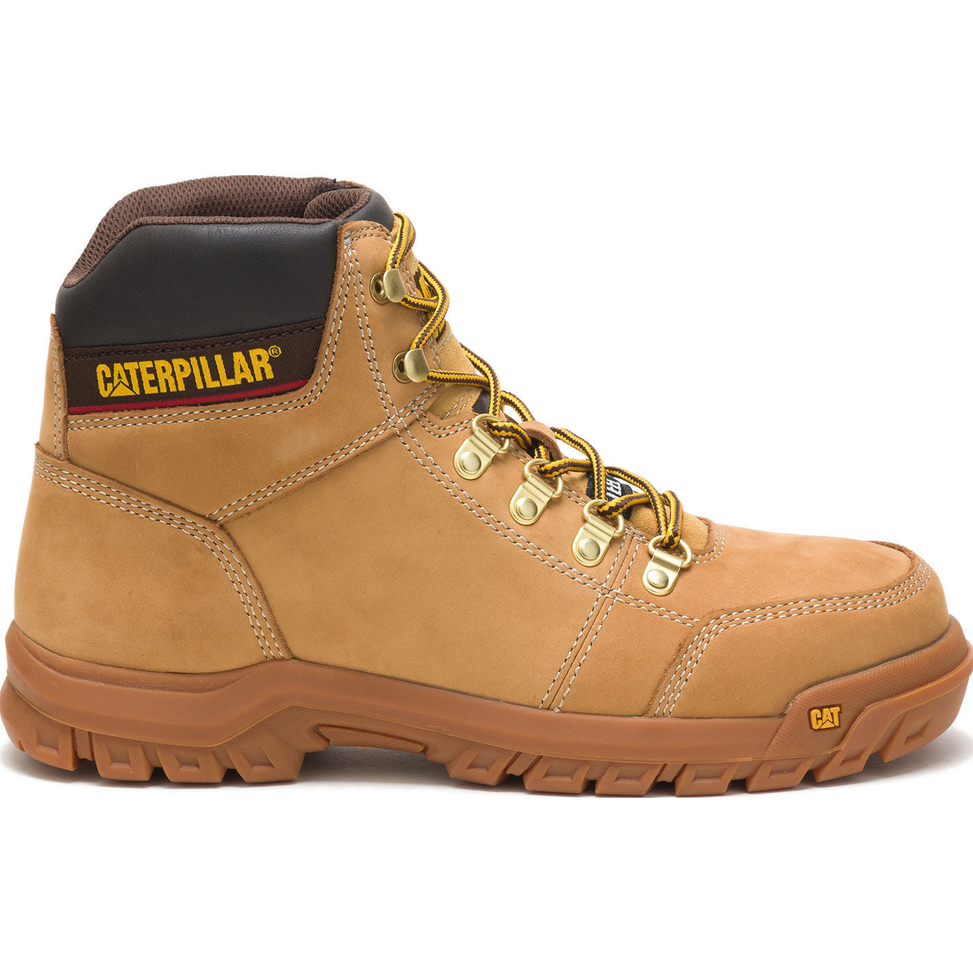 Cat Outline Men's 6-inch Steel Toe Electrical Hazard Work Hiker - profile