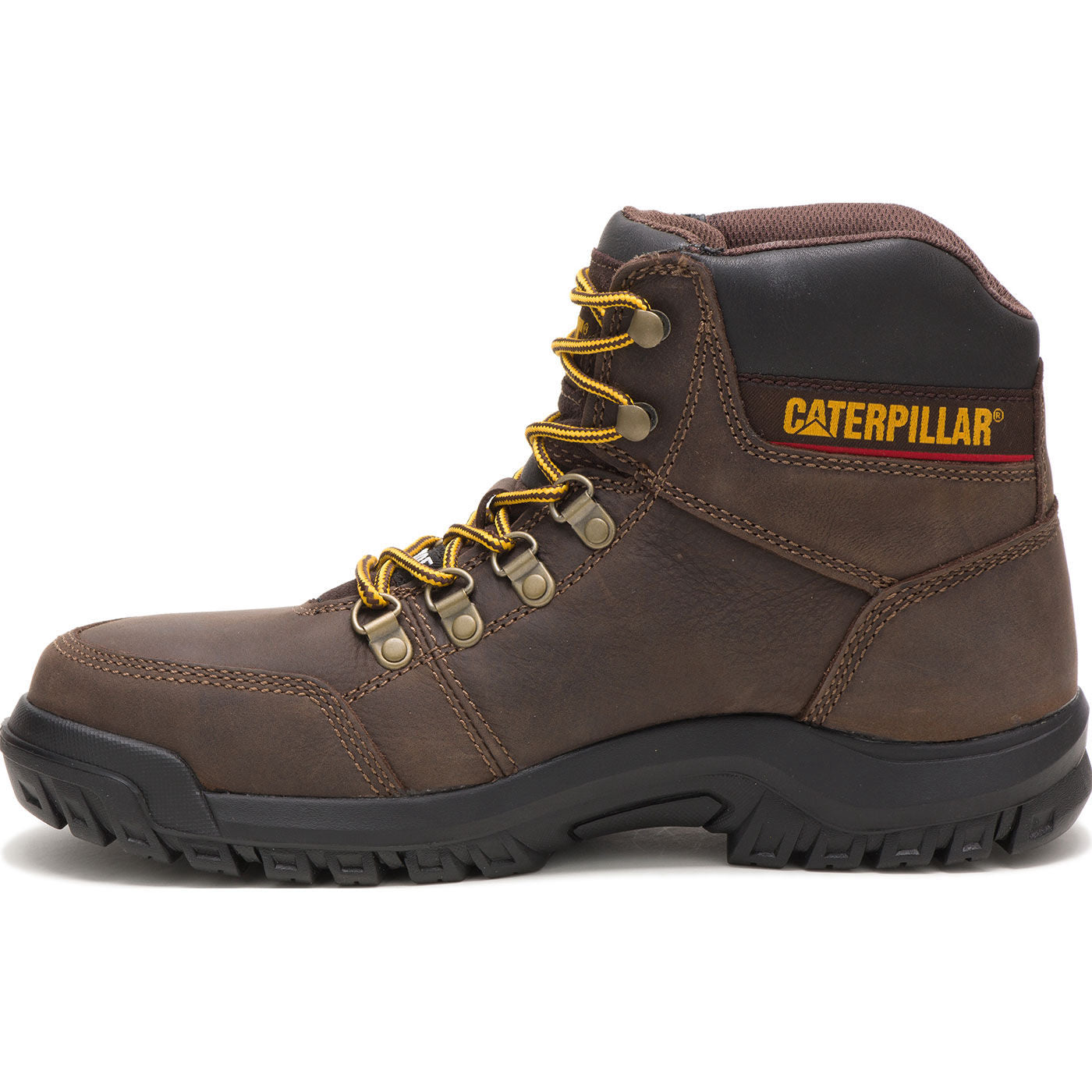 Cat Outline Men's 6-inch Steel Toe Electrical Hazard Work Hiker - profile