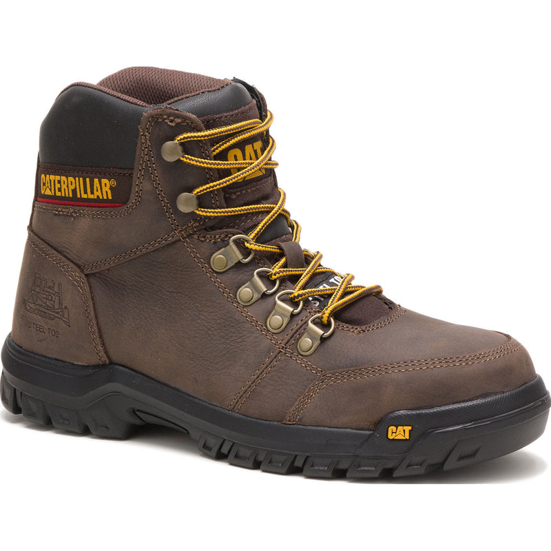 Cat Outline Men's 6-inch Steel Toe Electrical Hazard Work Hiker - main