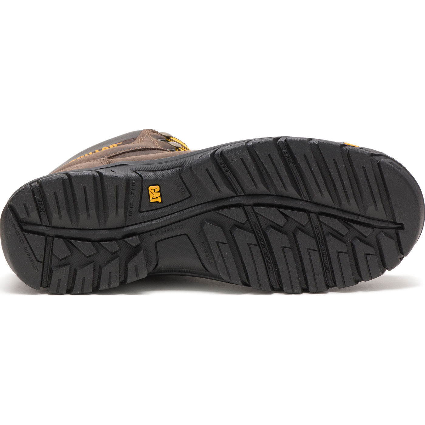 Cat Outline Men's 6-inch Steel Toe Electrical Hazard Work Hiker - outsole