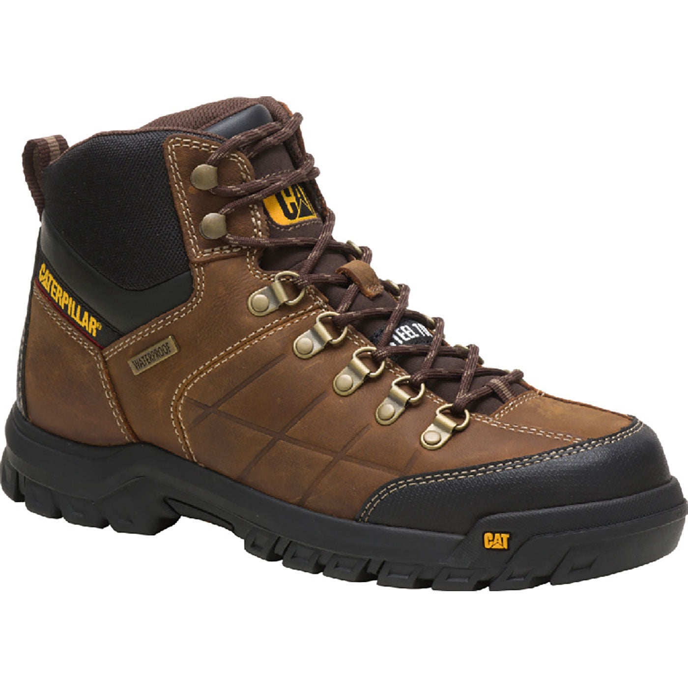 Cat Threshold Men's 6-inch Steel Toe Electrical Hazard Waterproof Work Boot - main